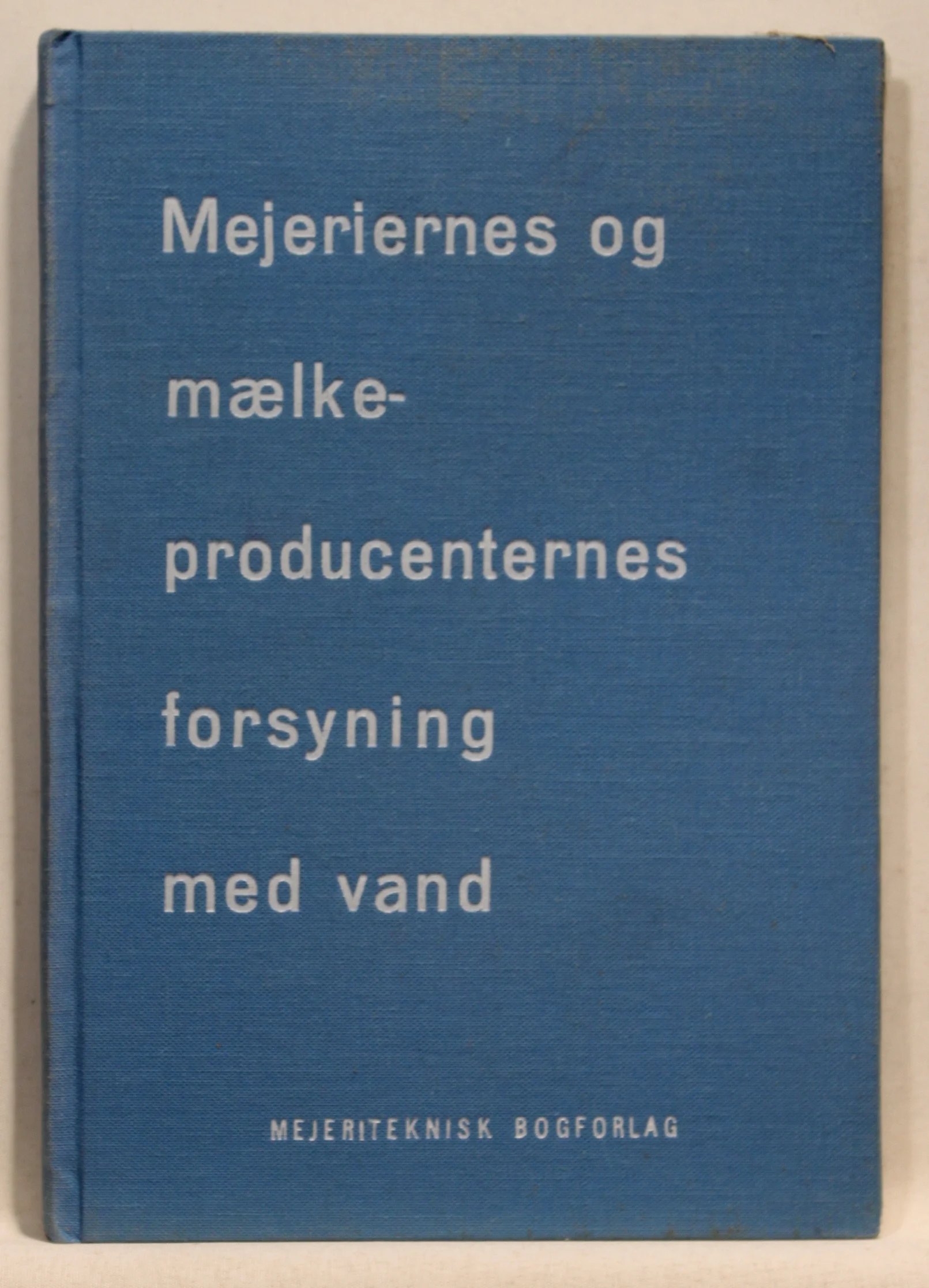 Mejeriernes og mælkeproducenternes forsyning med vand