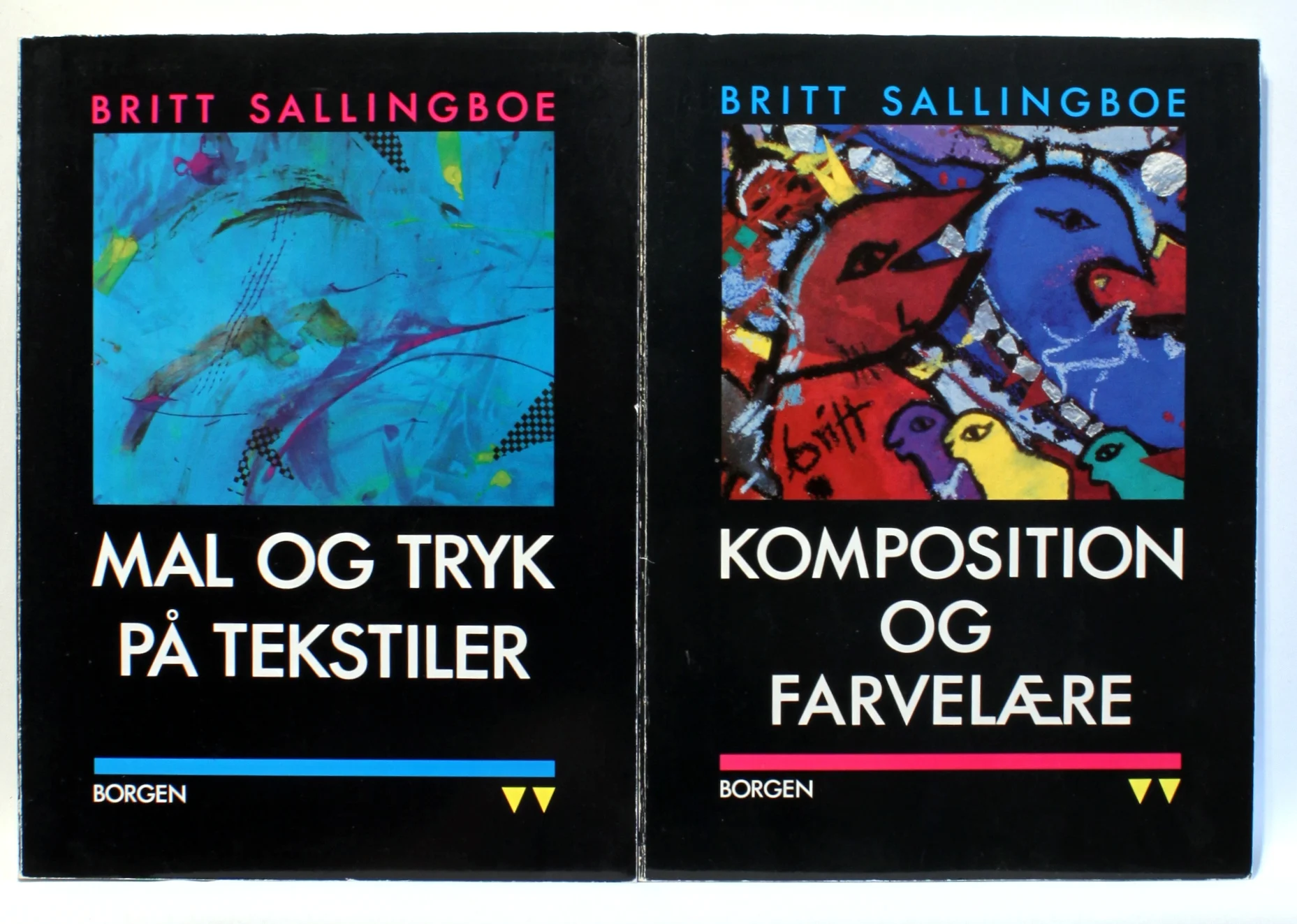 Mal og tryk på tekstiler. Komposition og farvelære. 2 stk.