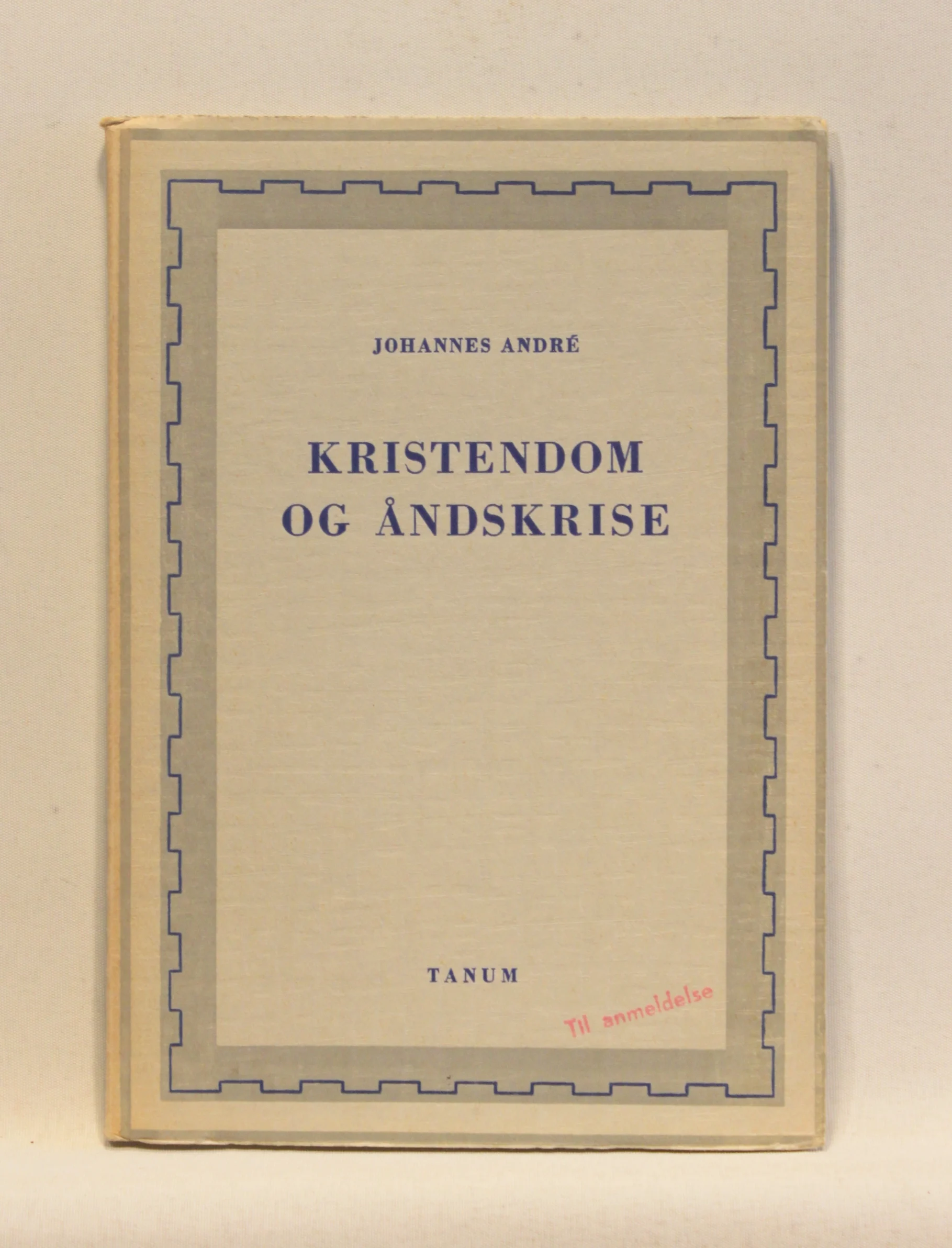 Kristendom og åndskrise