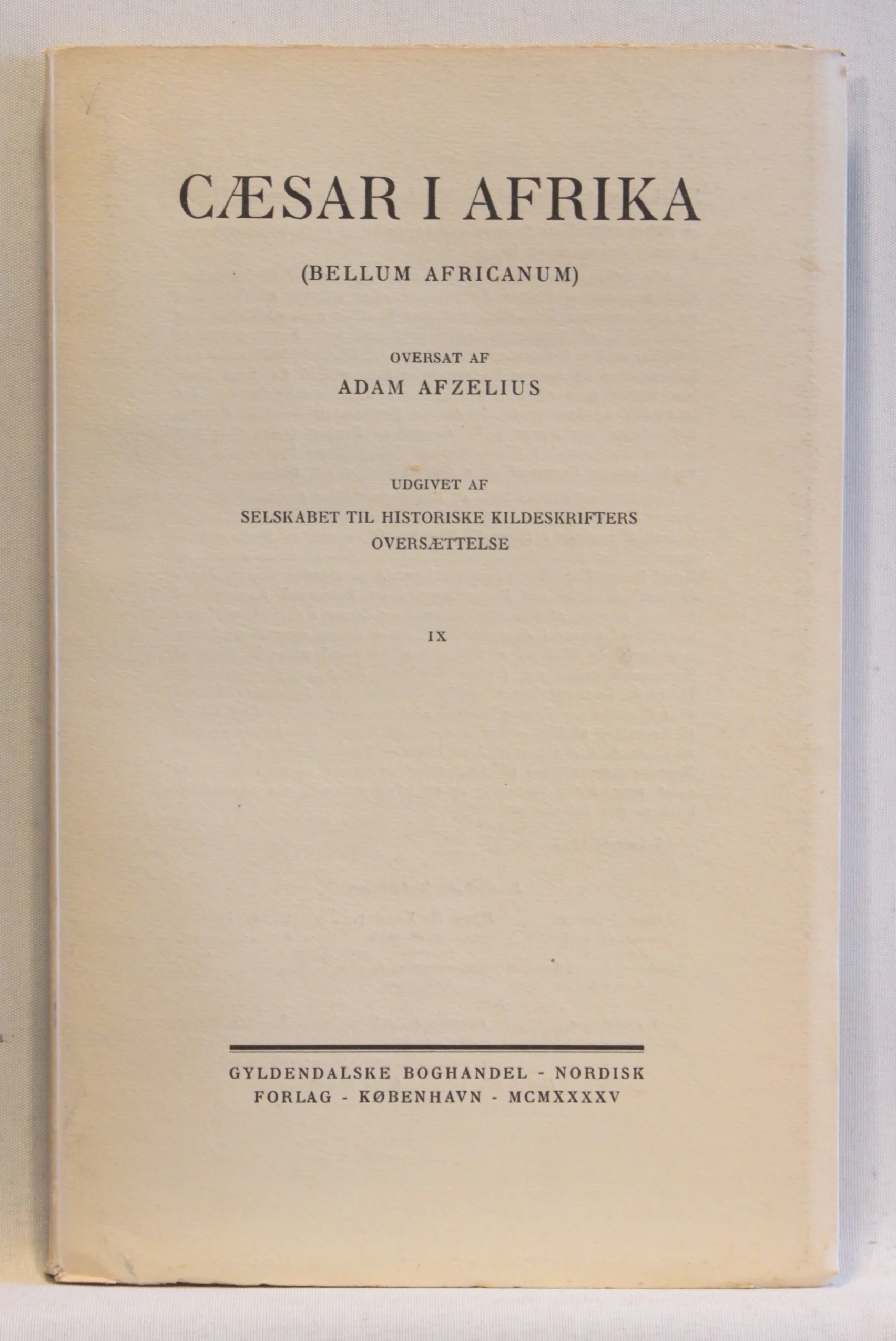 Cæsar i Afrika (Bellum Africanum)