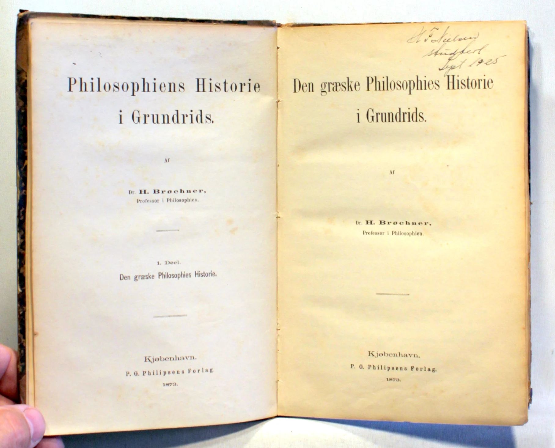 Filosofiens Historie i Grundrids. 1.