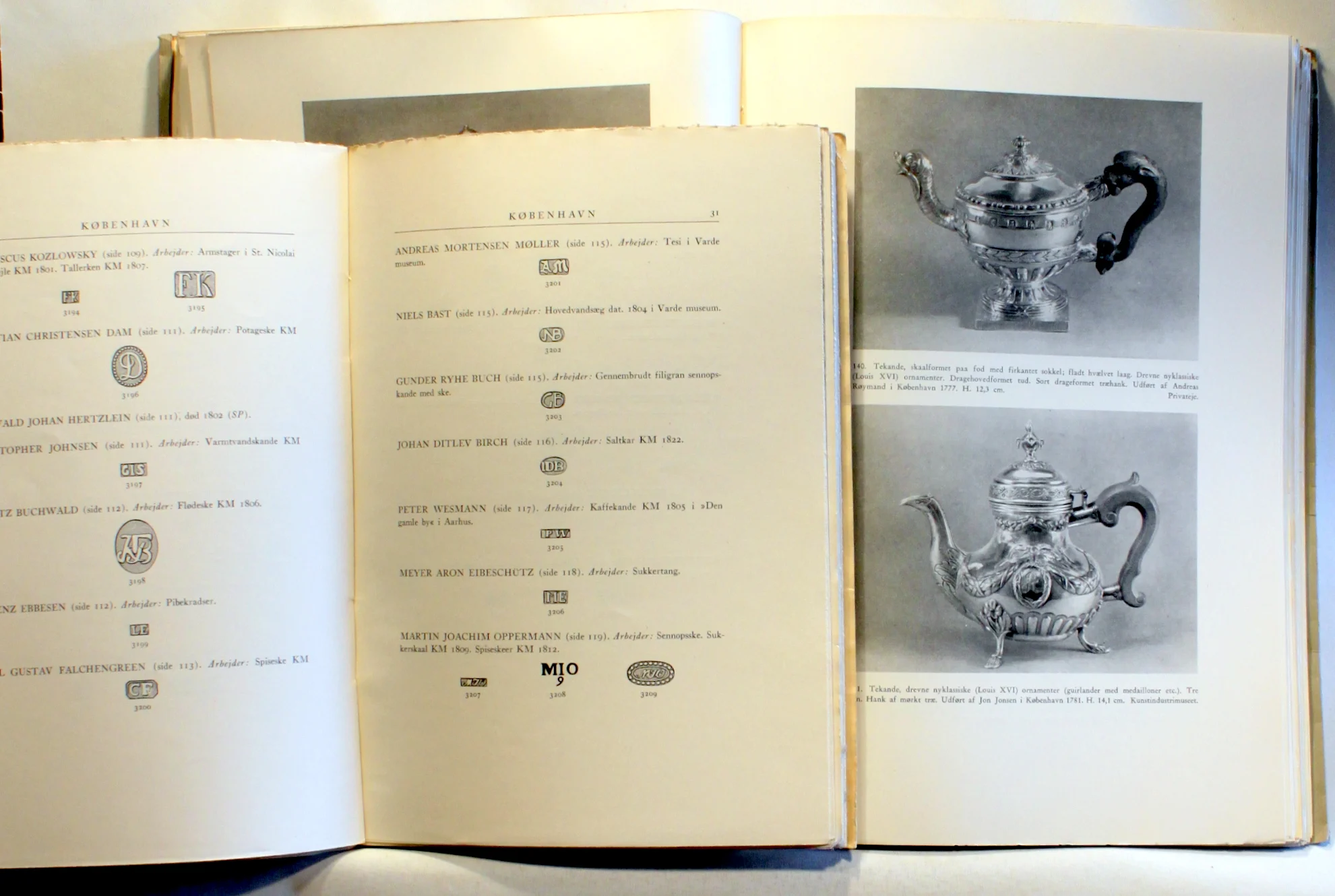 Gammelt dansk sølv til bordbrug. Tillæg til danske guld og sølv smedemærker før 1870