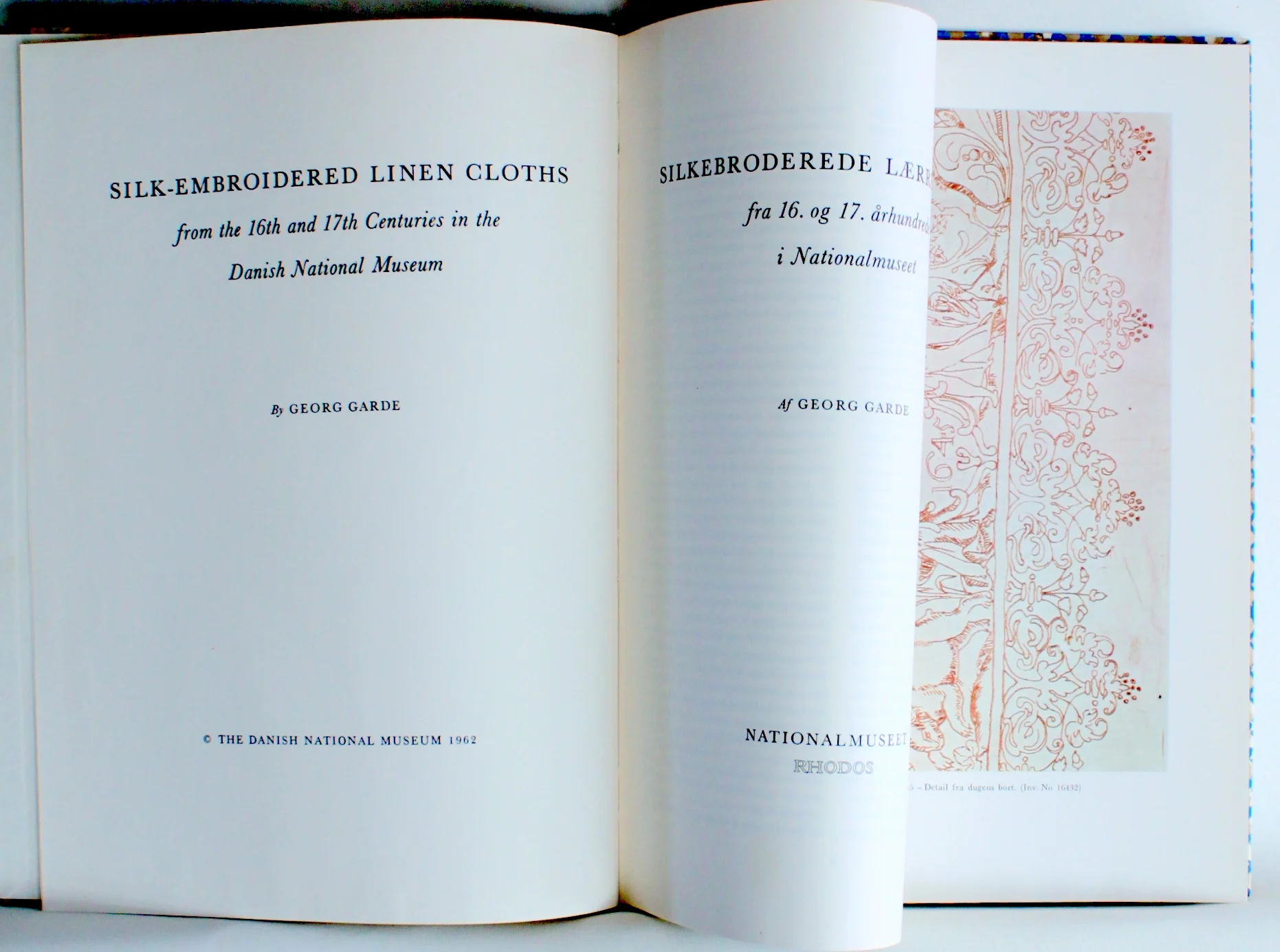 Silkebroderede lærredsduge fra 16. og 17. århundrede i Nationalmuseet