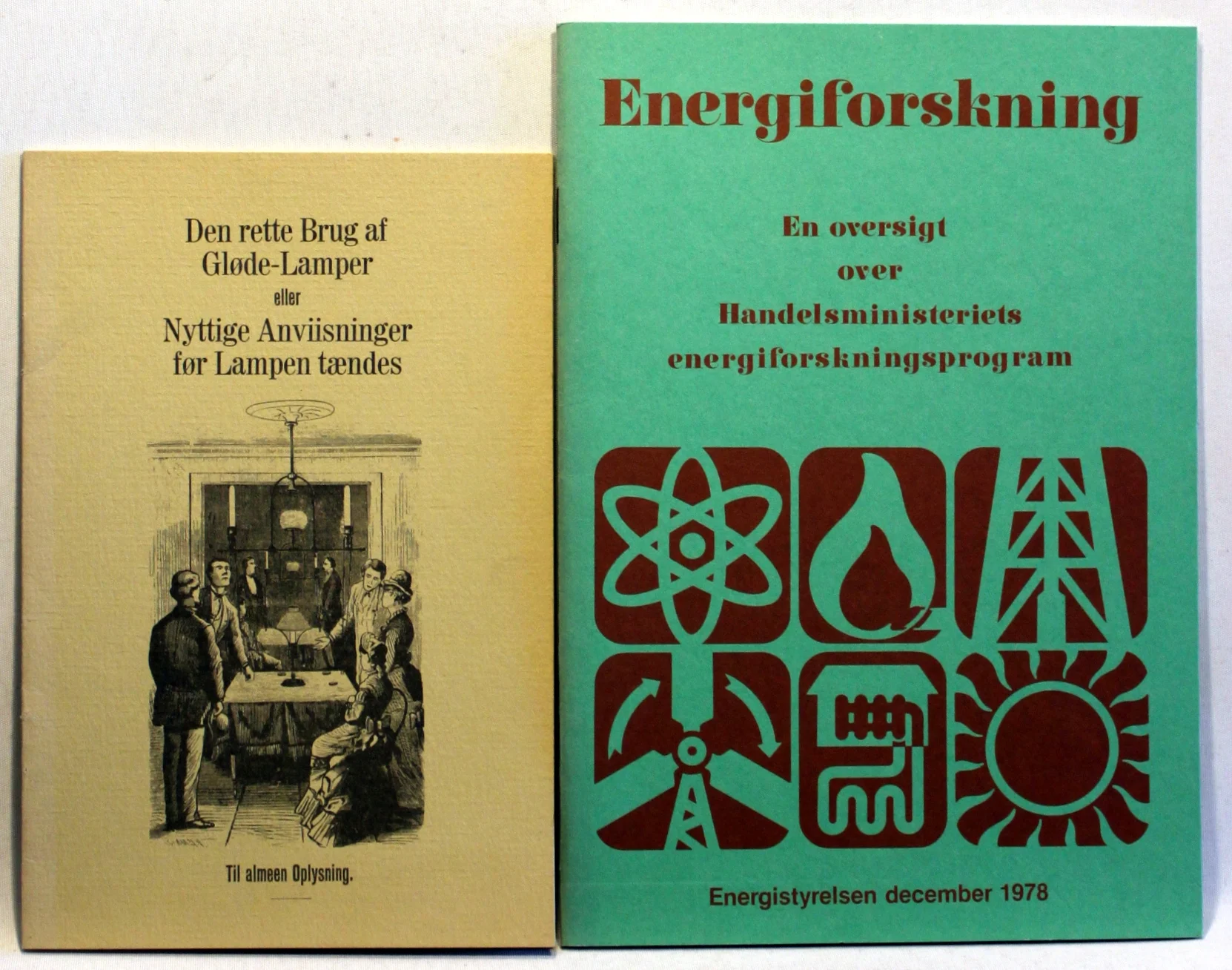 Energiforskning – en orientering om handelsministeriets energiforskningsprogram. Den rette brug af Gløde-lamper.