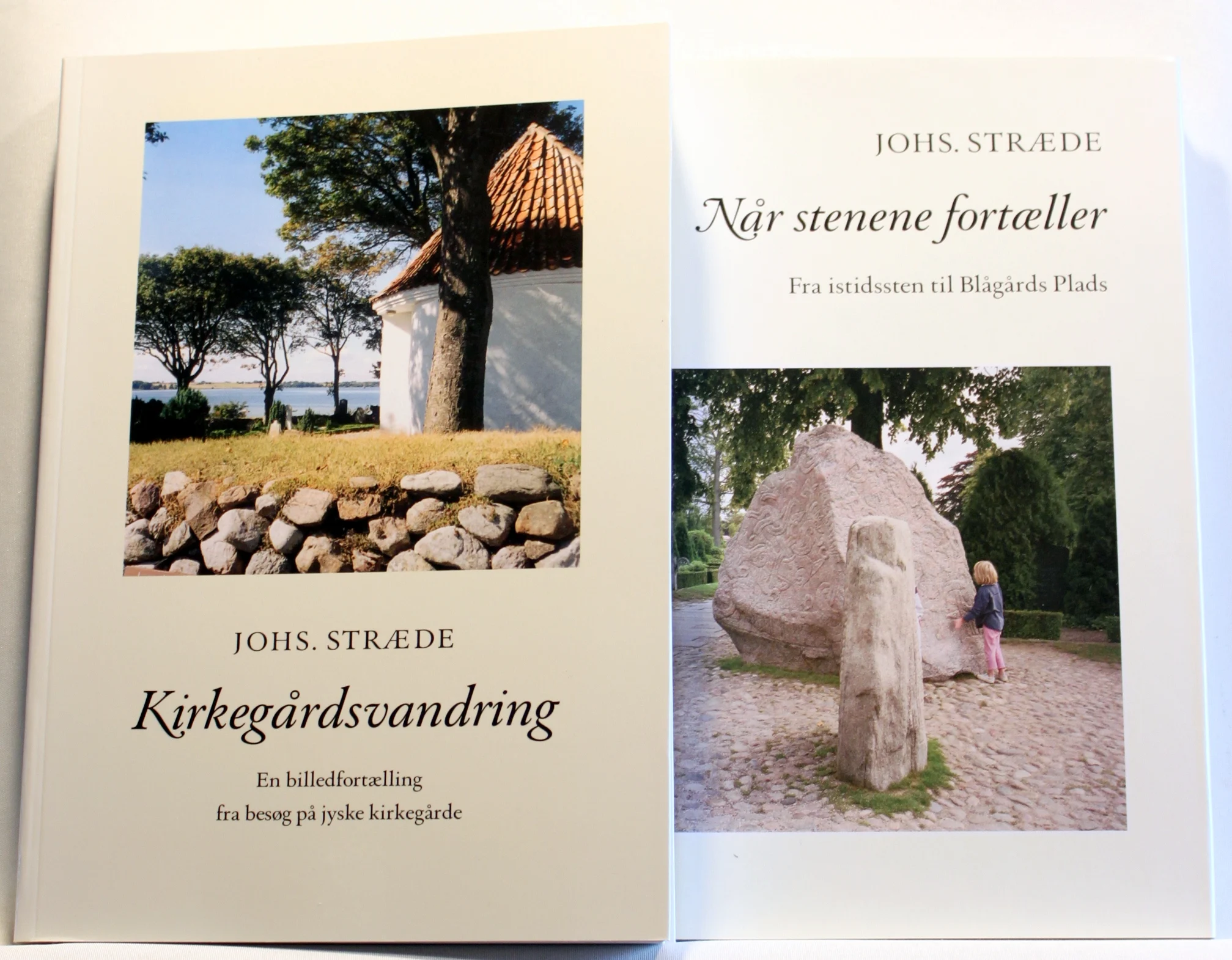 Når stenene fortæller. Fra istidssten til Blågårds Plads. Kirkegårdsvandring. En billedfortælling fra besøg på jyske kirkegårde. 2 stk.
