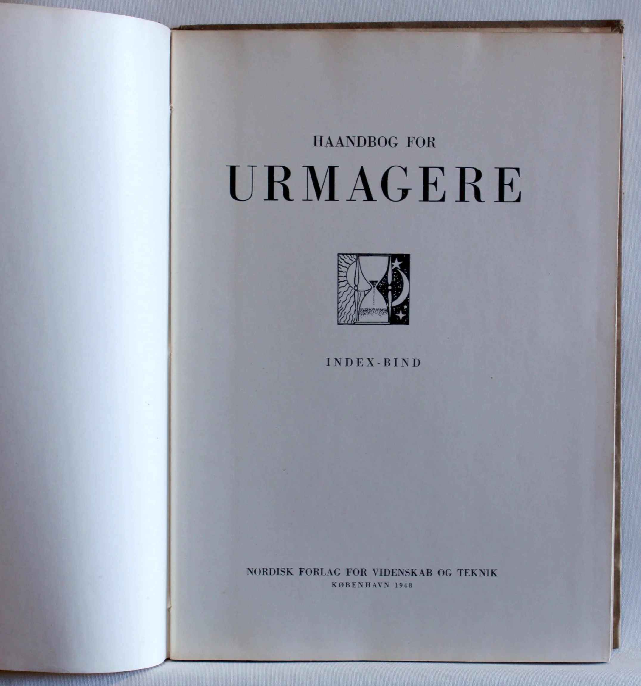 Haandbog for Urmagere. Index-Bind