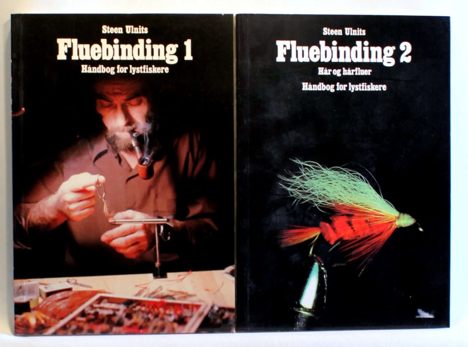 Fluebinding 1. Håndbog for lystfiskere. Fluebinding 2. Hår og hårfluer. Håndbog for lystfiskere