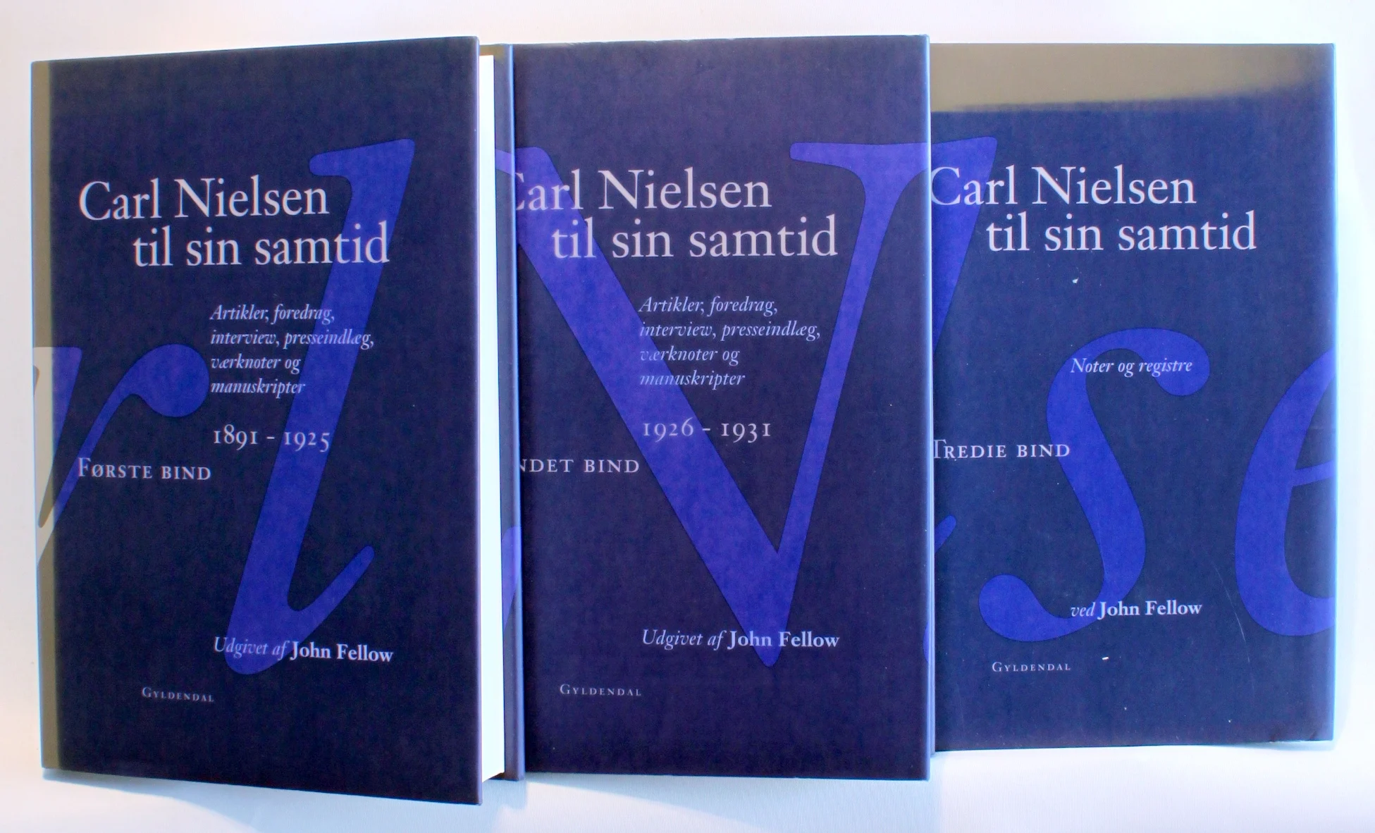 Carl Nielsen til sin samtid. Artikler, foredrag, interview, presseindlæg, værknoter og manuskripter. 1-3