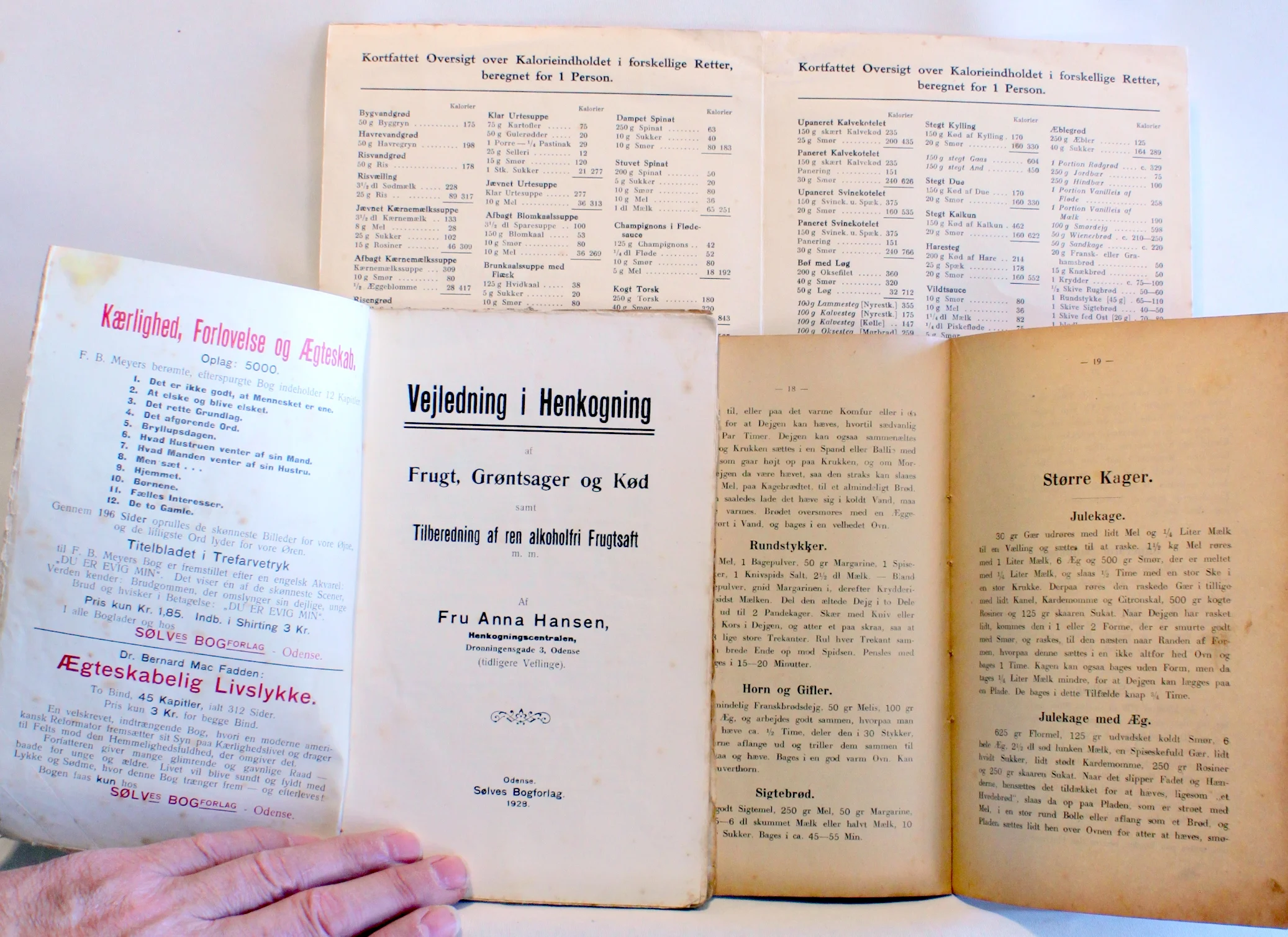 Bogomslag: Vejledning i Henkogning. Bager, konditor & kogebog af Fru Anna Hansen, Fritz P. Winckle