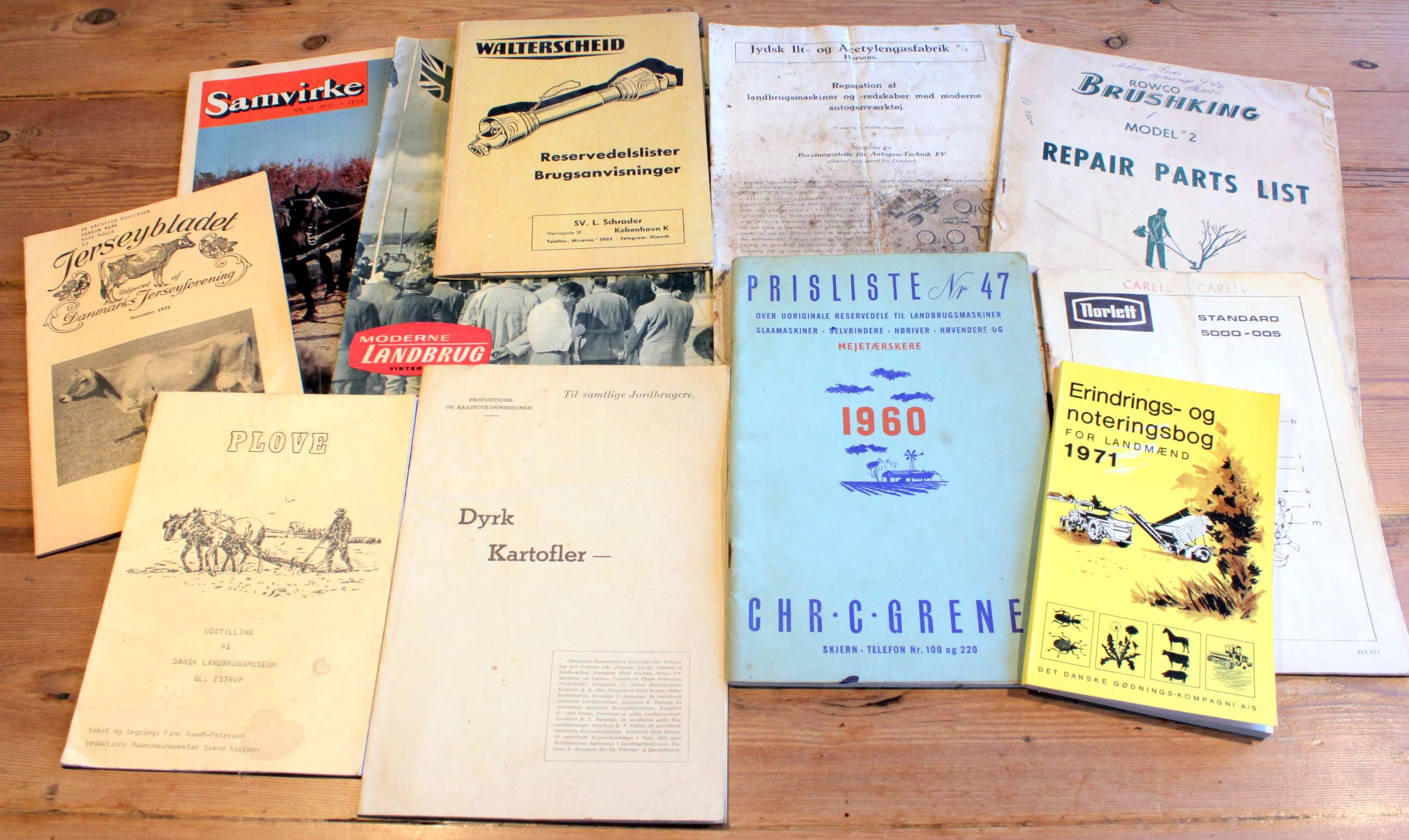 Bogomslag: Landbrug. af Gl. Estrup. Walterscheid. Chr. C. Grene A/S. Raastofkommissionen. m.m.