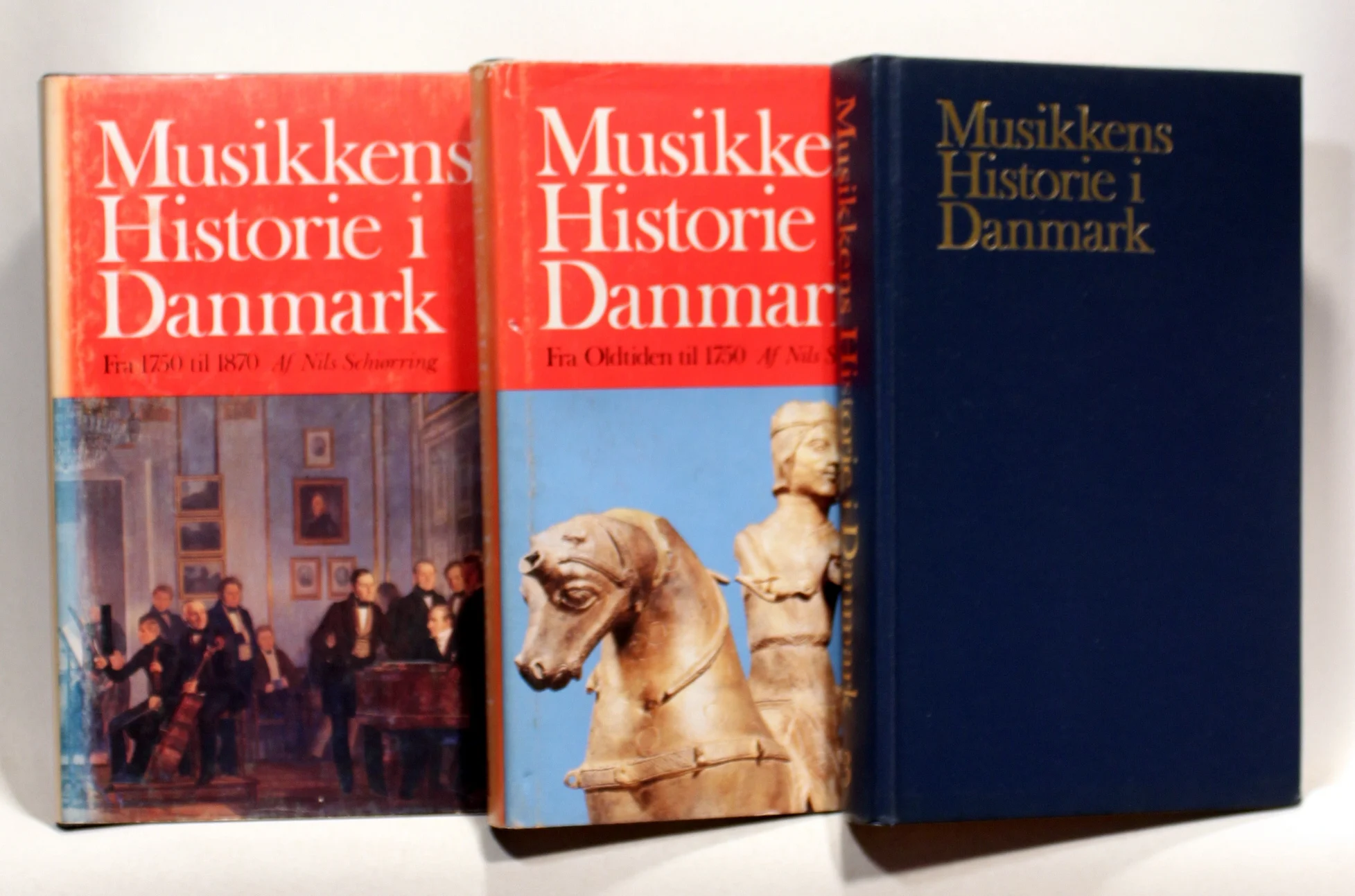 Musikkens Historie i Danmark. 3 bind