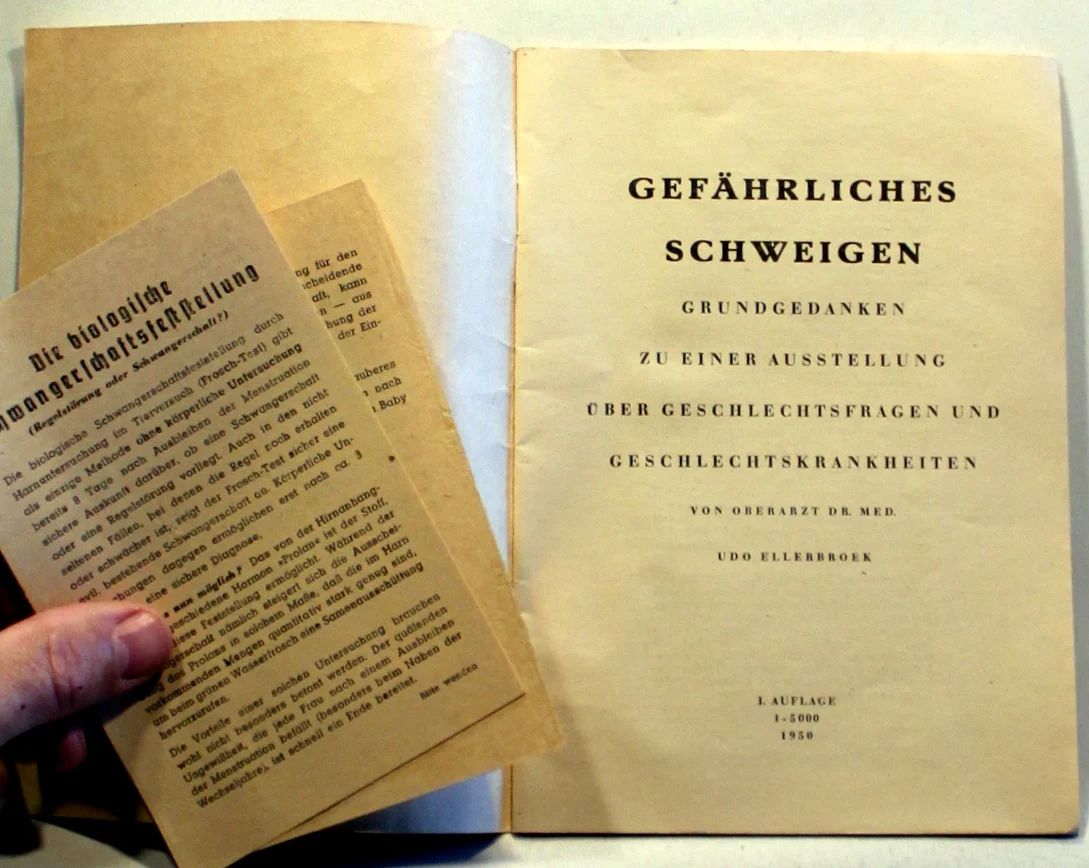 Gefährliches Schweigen. Grundgedanken zu einer Ausstellung über Geschlechtsfragen und Geschlechtskrankheiten