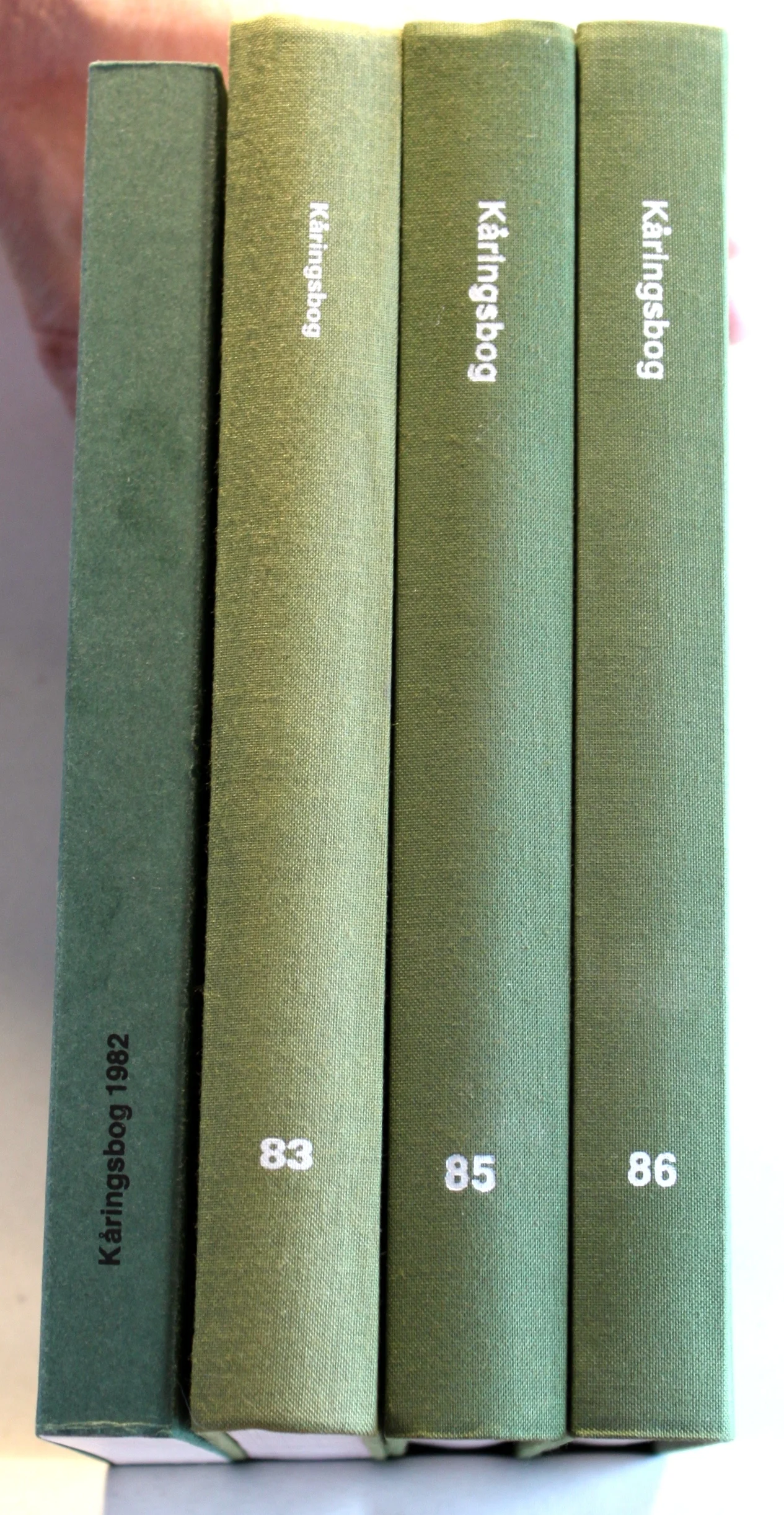 Kåringsbog 1982, 1983, 1985, 1986. Schæferhundeklubben