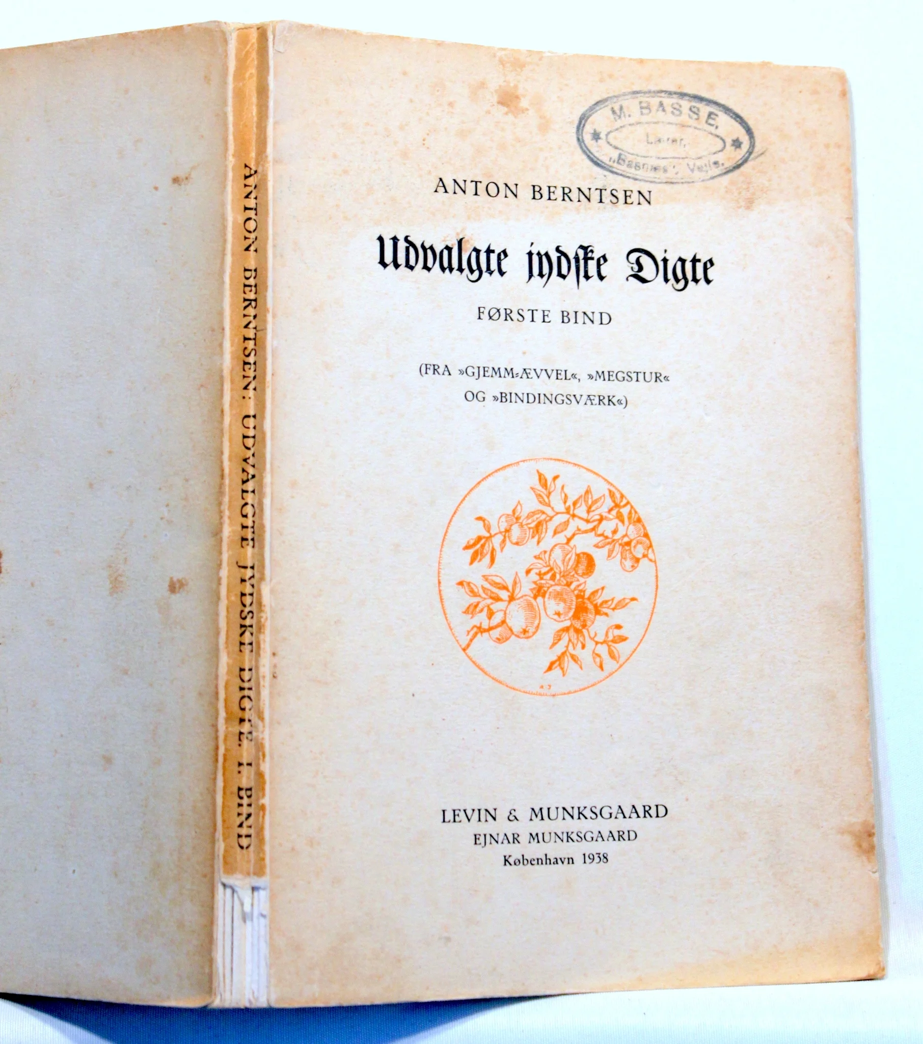 Udvalgte jydske digte. Første Bind.