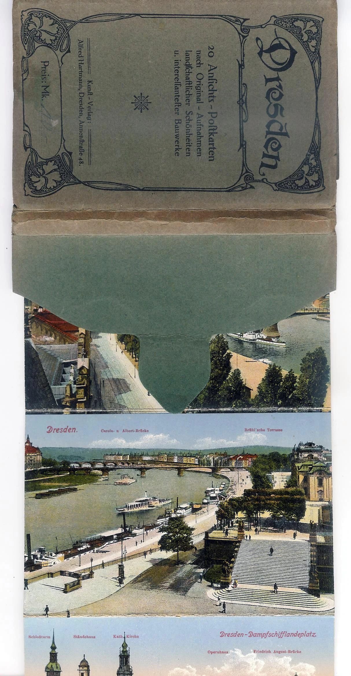 Dresden 20 Ansichtskarten. Postkarten