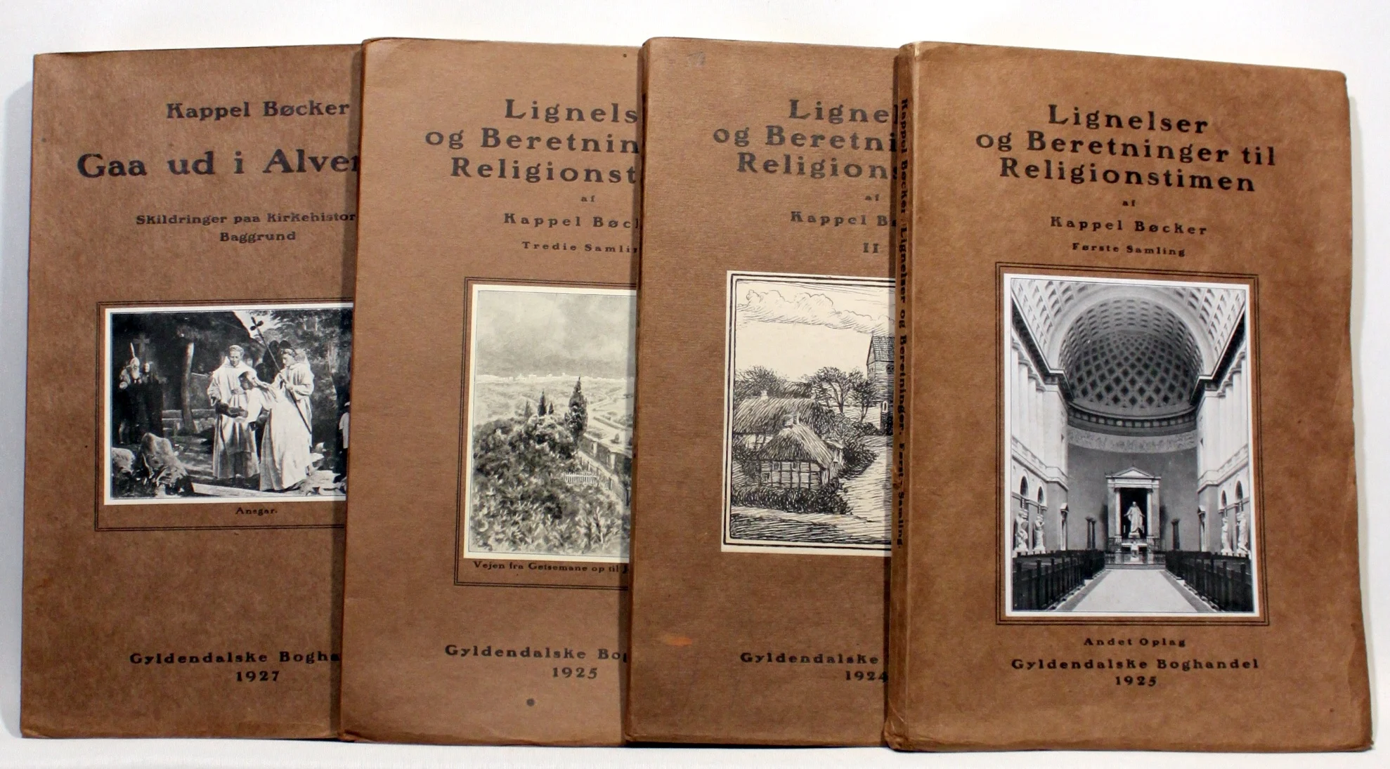 Lignelser og beretninger til religionstimen. 4 stk.