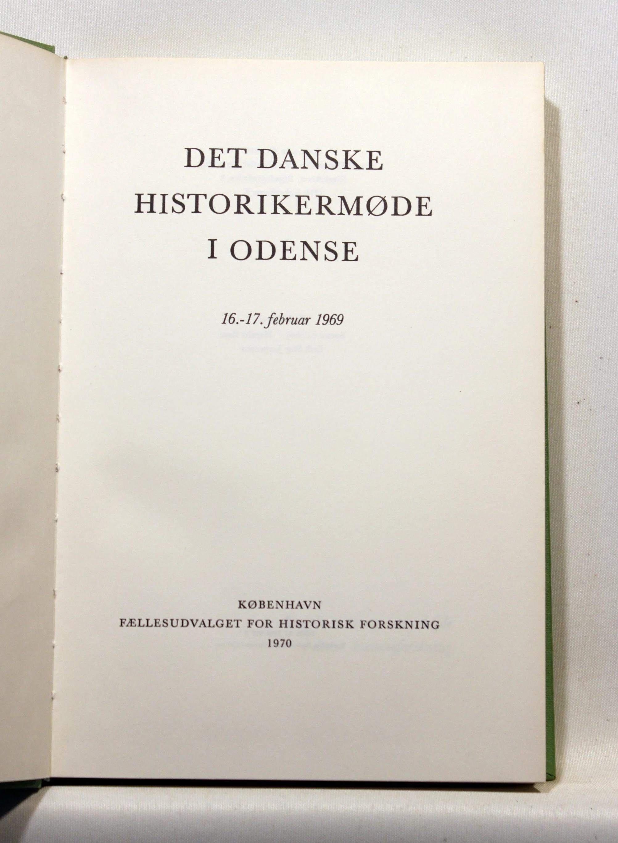 Det danske historikermøde i Odense 16.-17. februar 1969