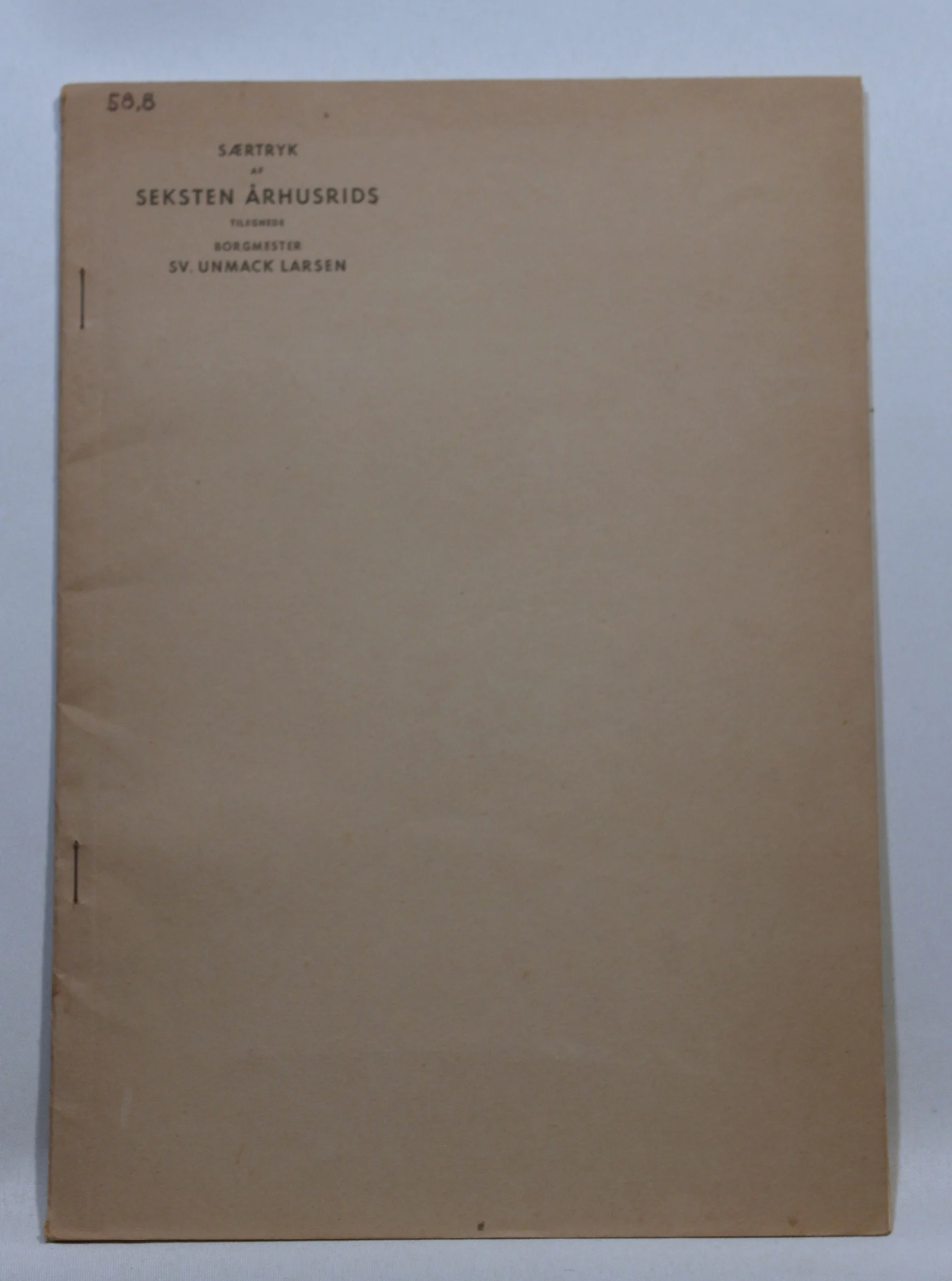 Særtryk af seksten Århusrids