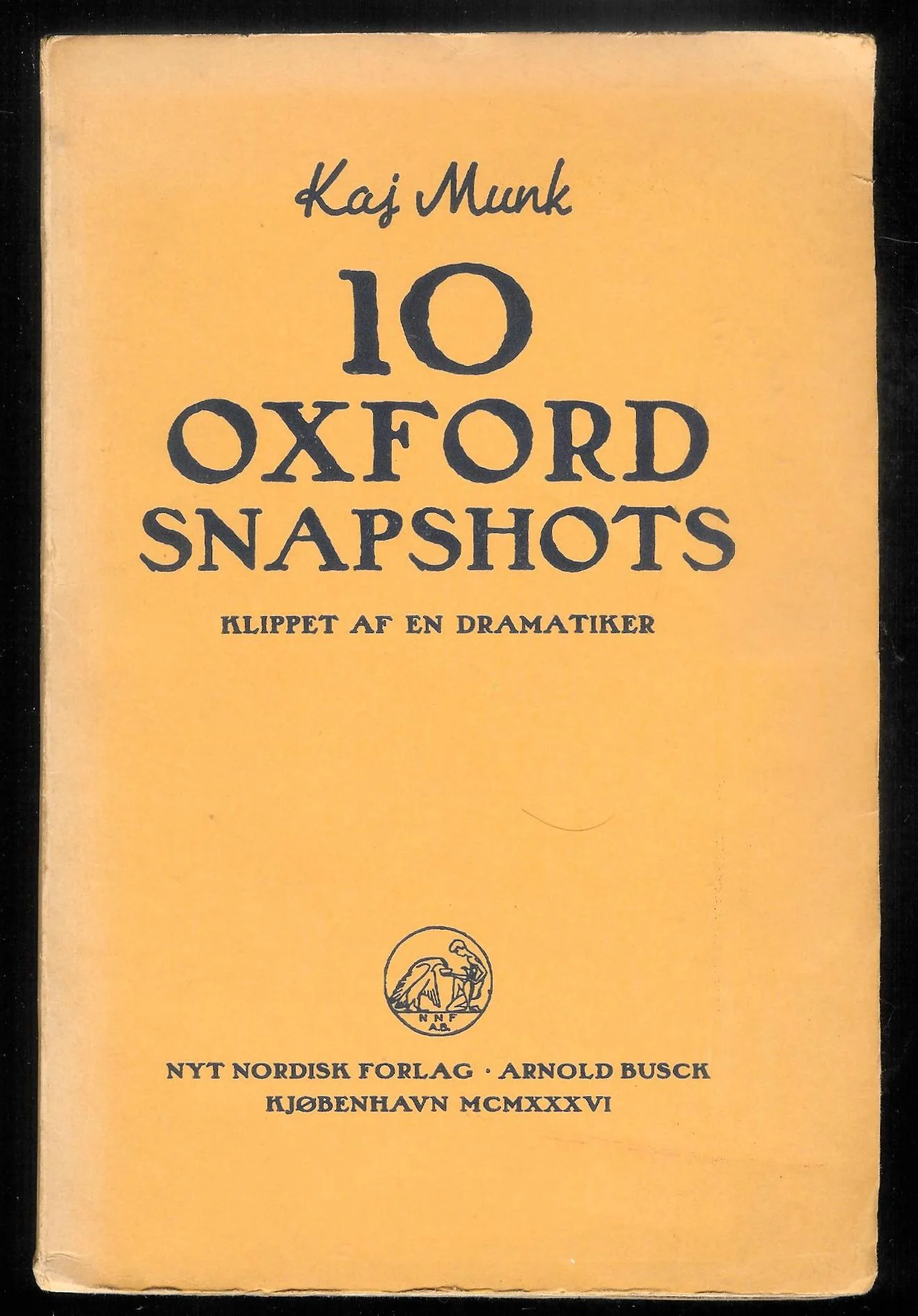 10 Oxford-Snapshots. Klippet af en Dramatiker