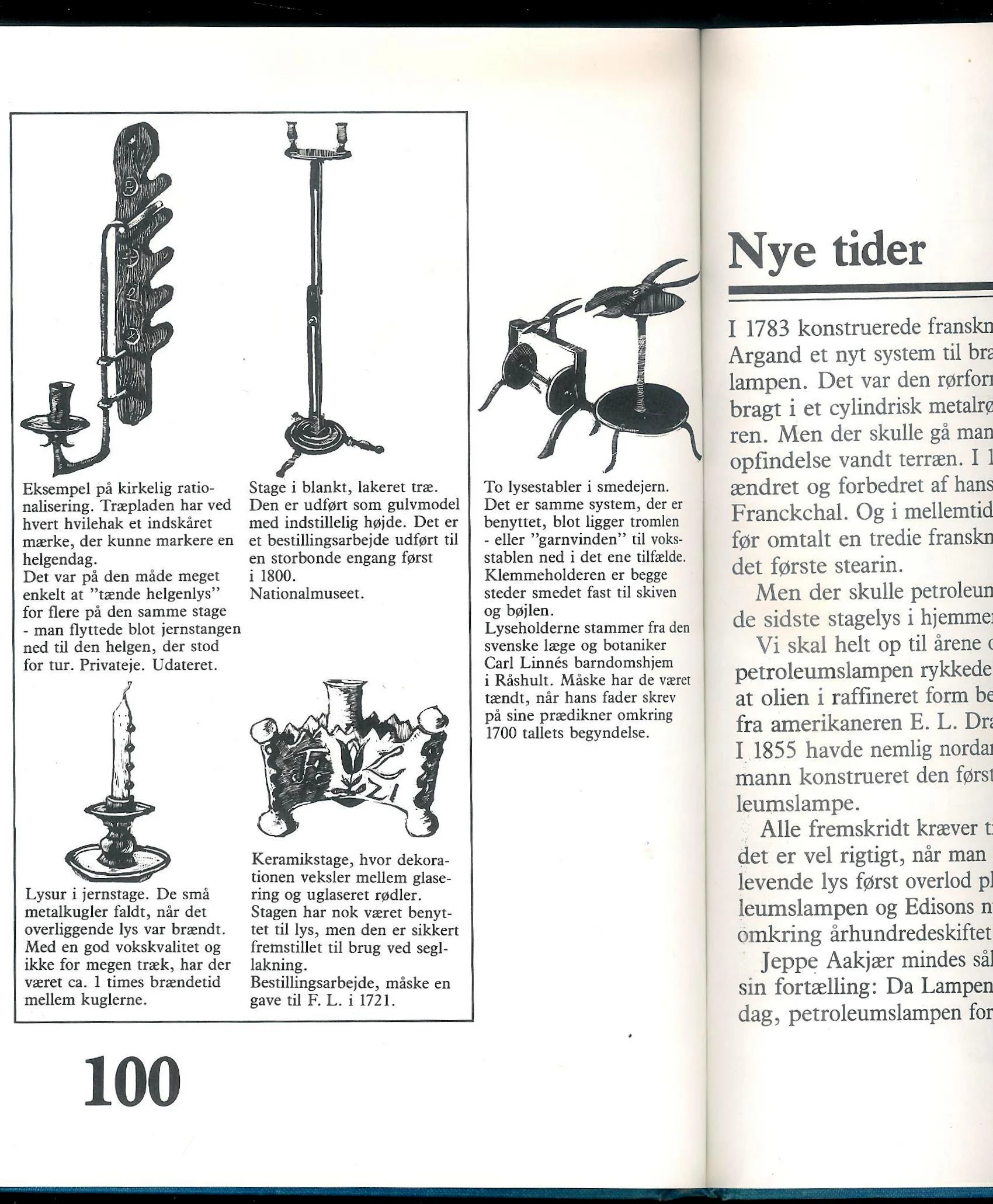 Lys og stager. Asp-Holmblad 1777-1977