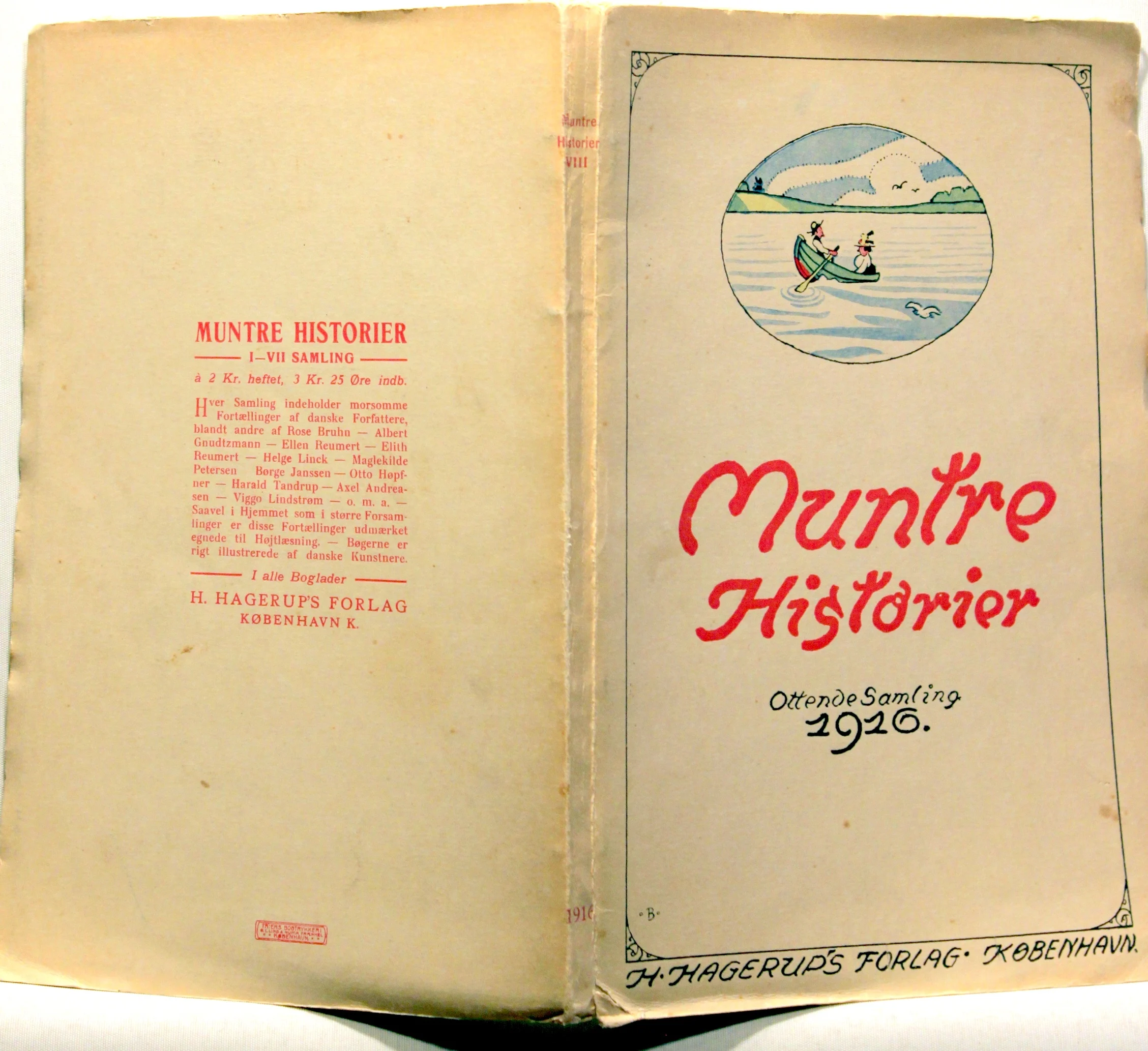 Muntre Historier. Humoristiske Fortællinger af danske Forfattere. Ottende Samling