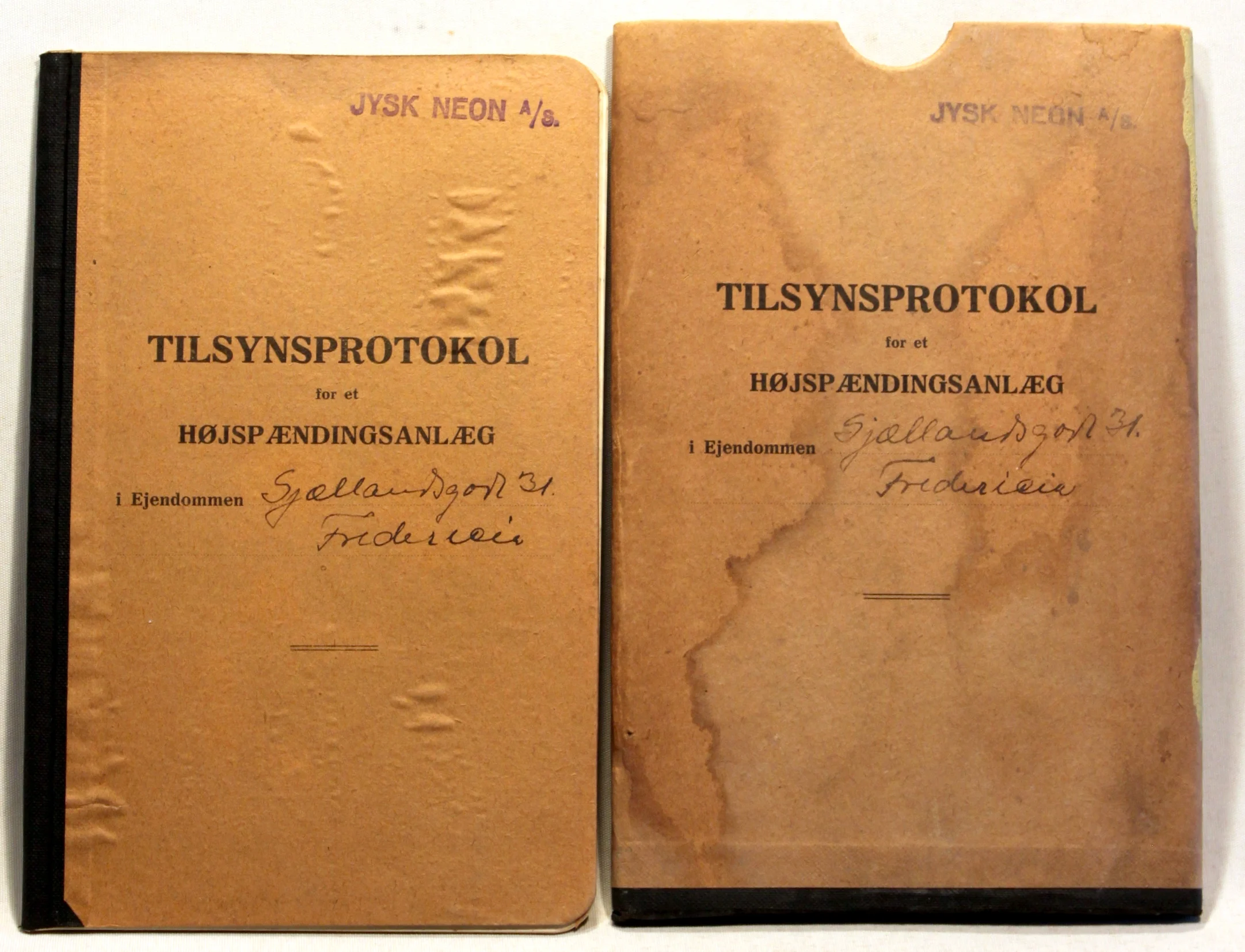 Tilsynsprotokol for et højspændingsanlæg