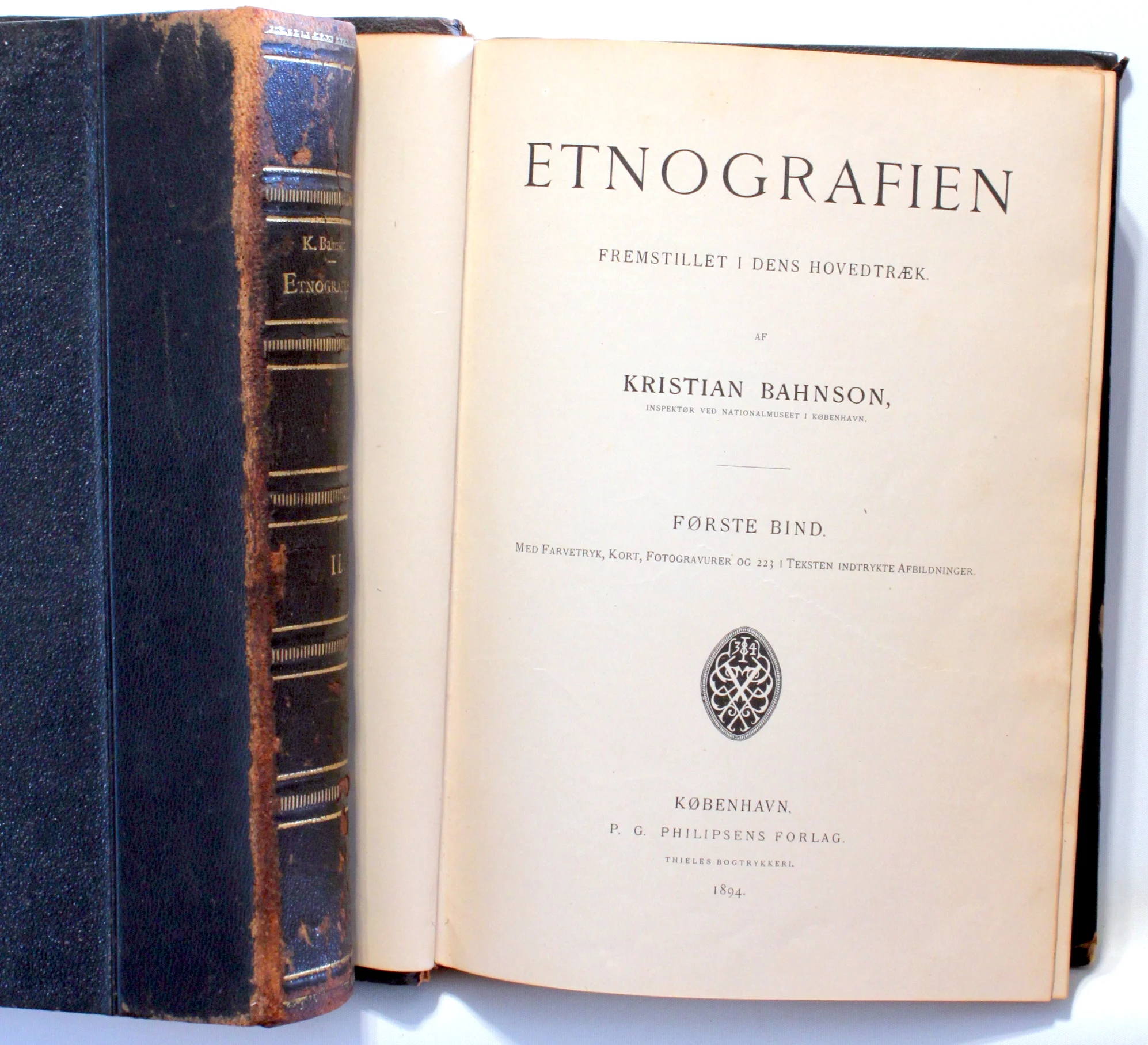 Etnografien. Fremstillet i dens Hovedtræk. Bind 1 + 2.