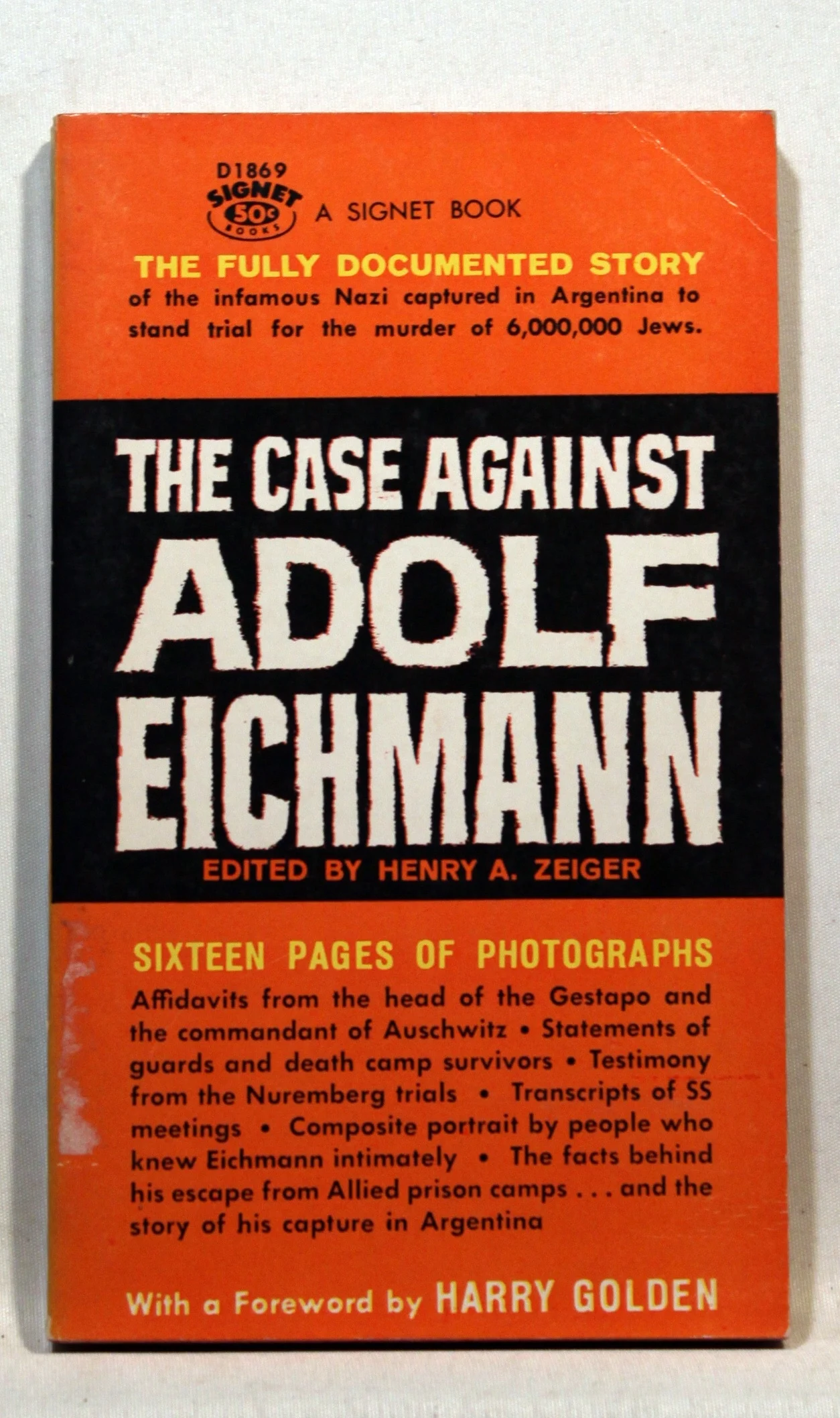 The case against Adolf Eichmann