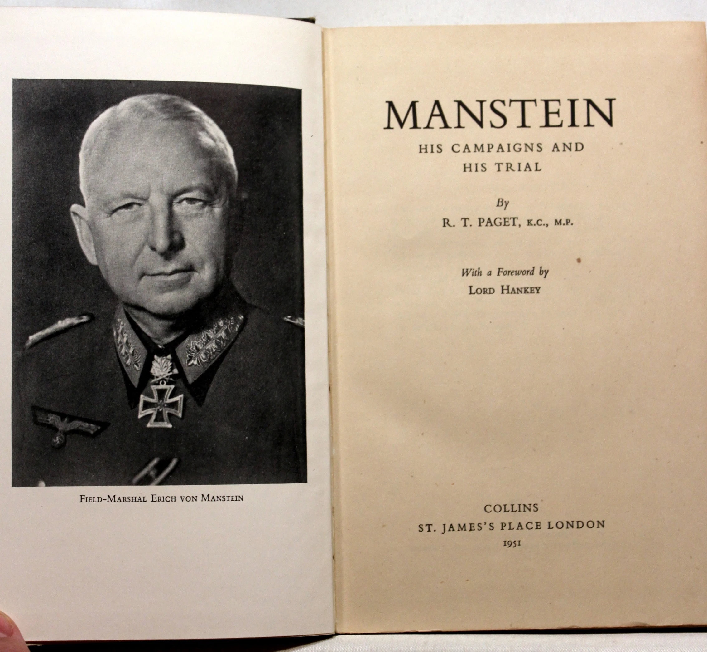 Manstein. His campaigns and his trial