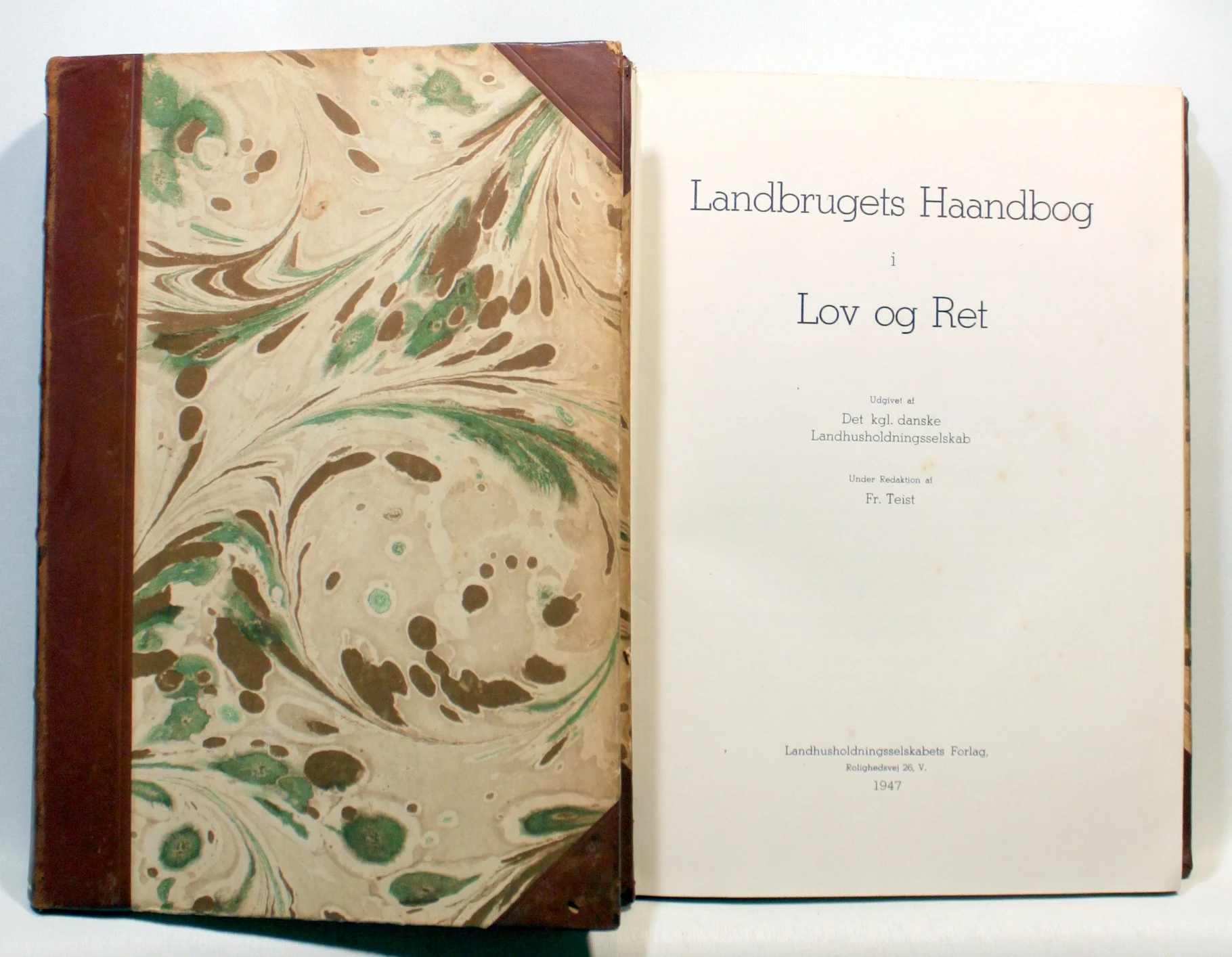 Landbrugets Haandbog i Lov og Ret. 2 Bind