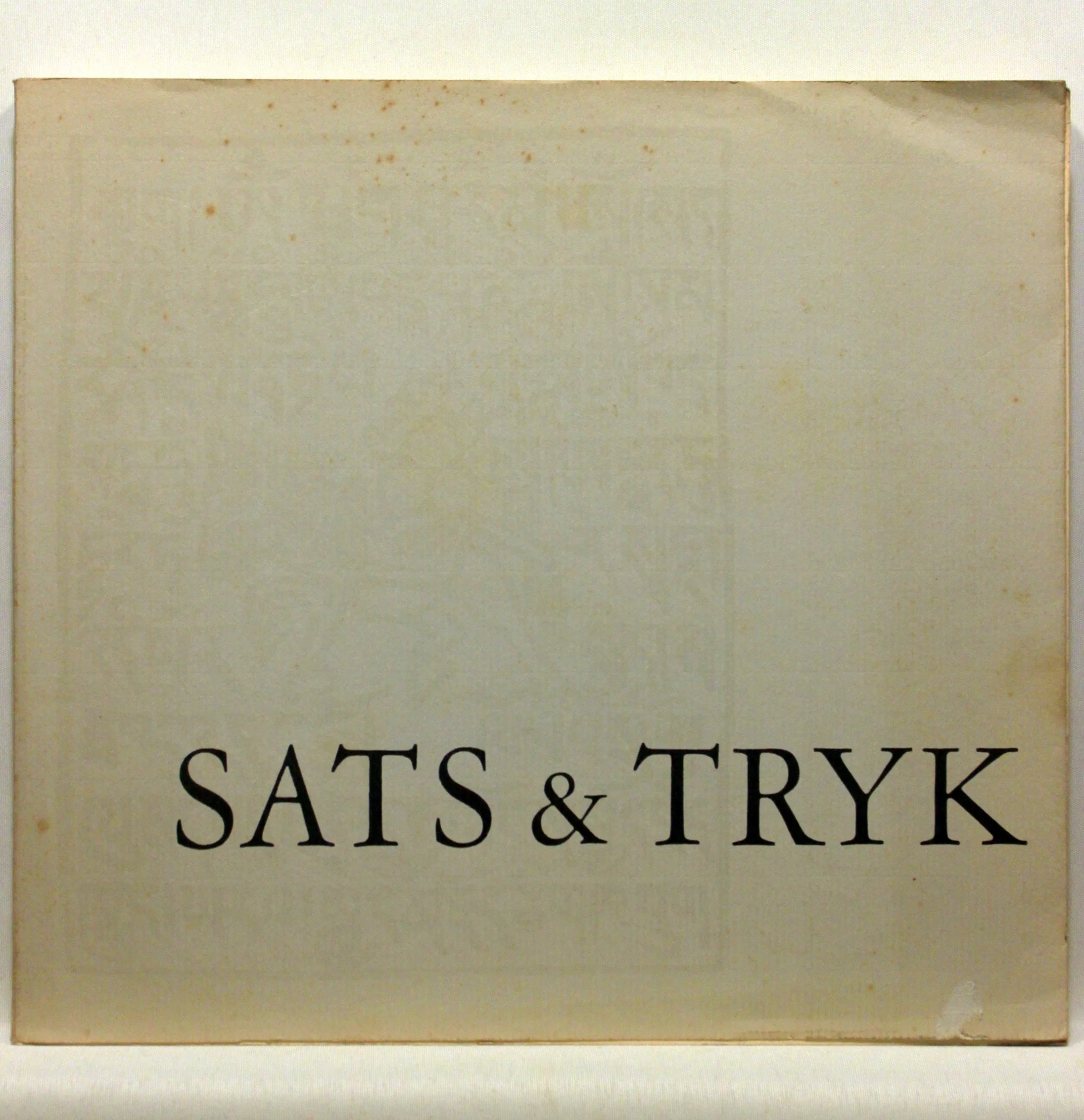 Sats & Tryk
