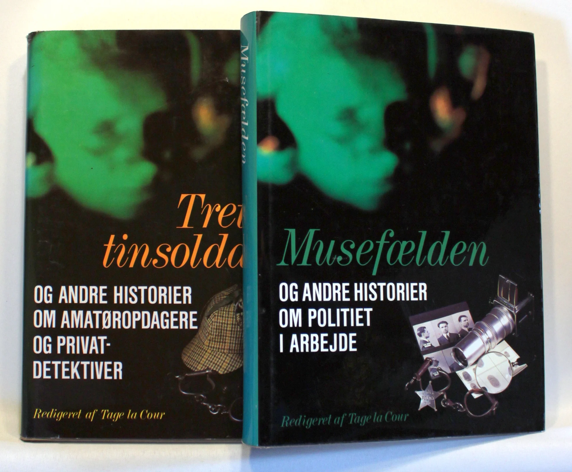 Musefælden og andre historier om politiet i arbejde. Tretten tinsoldater og andre historier om amatøropdagere og privatdetektiver.