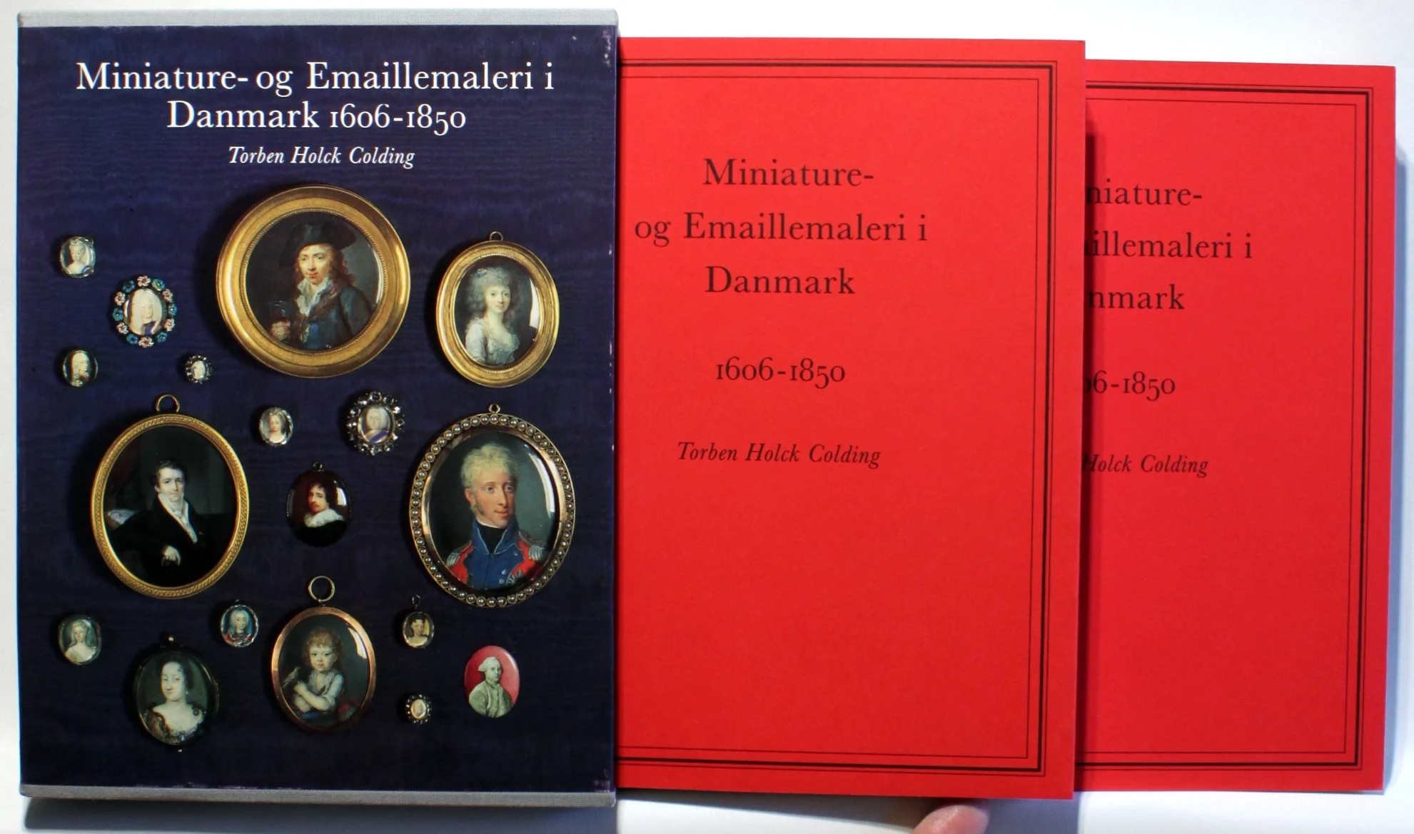 Miniature- og emaillemaleri i Danmark 1606-1850. 2 bind.