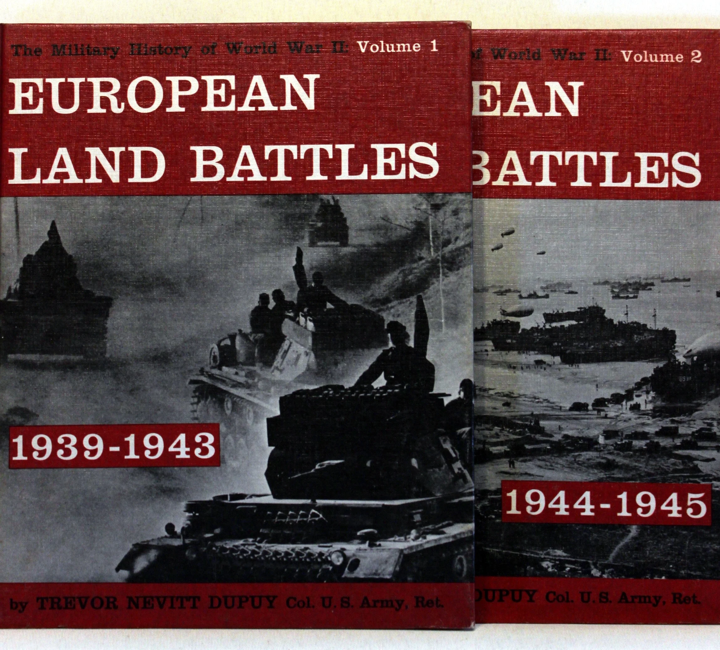 The Military History of World War II. European Land Battles 1939-1943 1944-1945. 2 stk.