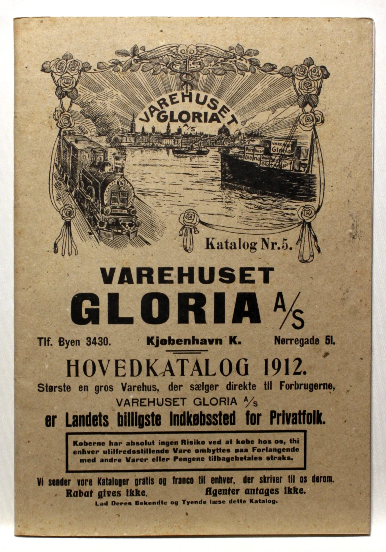 Varehuset Gloria A/S. Hovedkatalog 1912