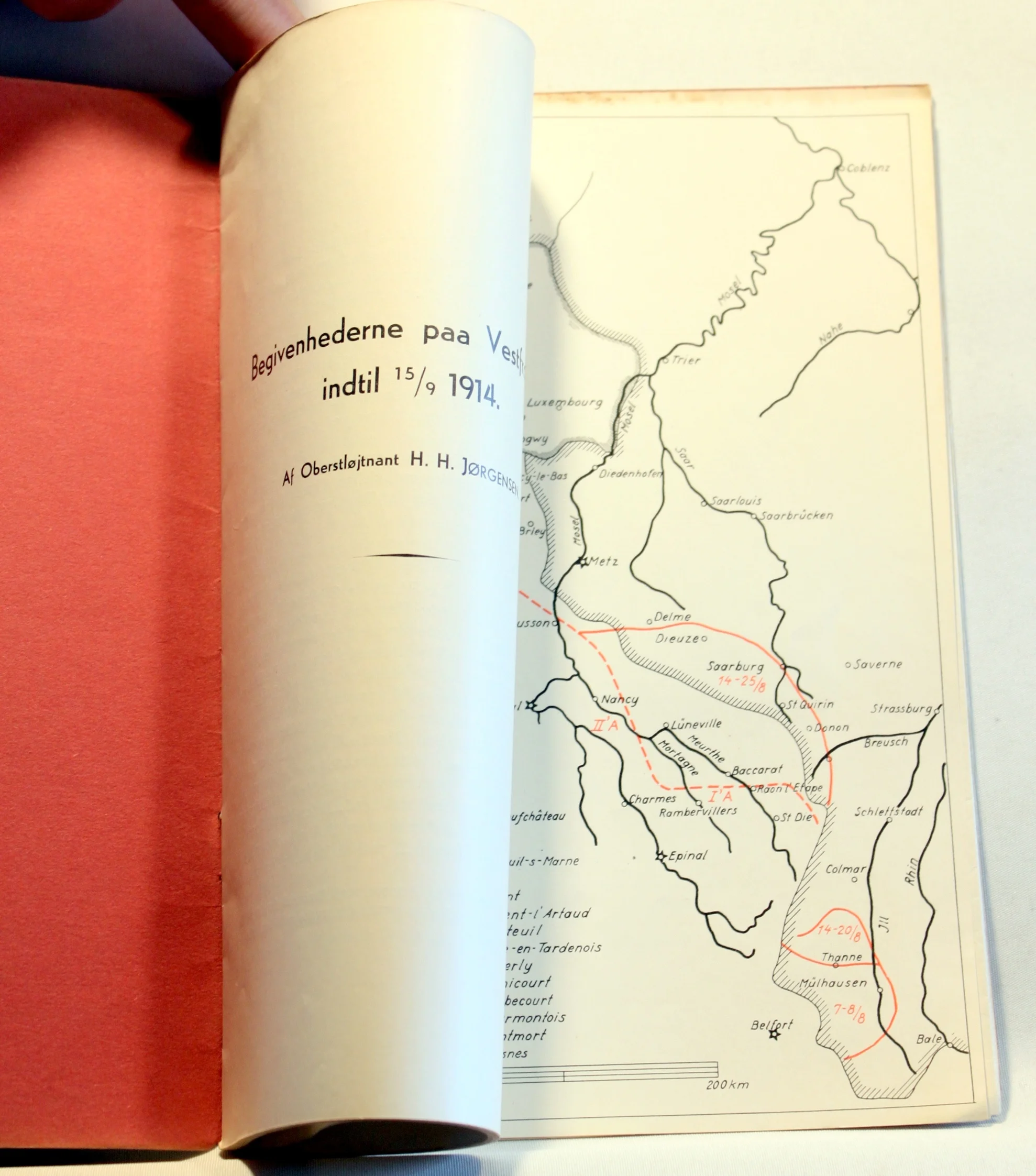 Begivenhederne paa Vestfronten indtil 15/9 1914