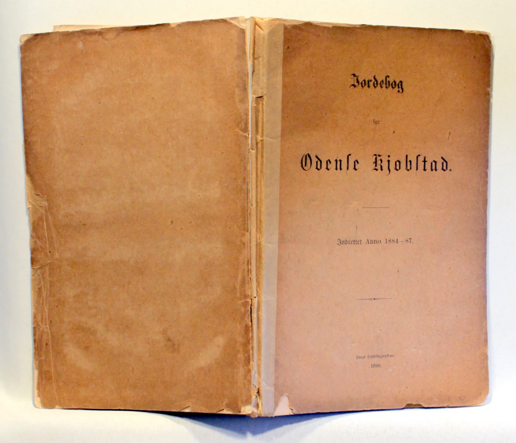 Jordebog for Odense kjøbstad. Indrettet anno 1884-87