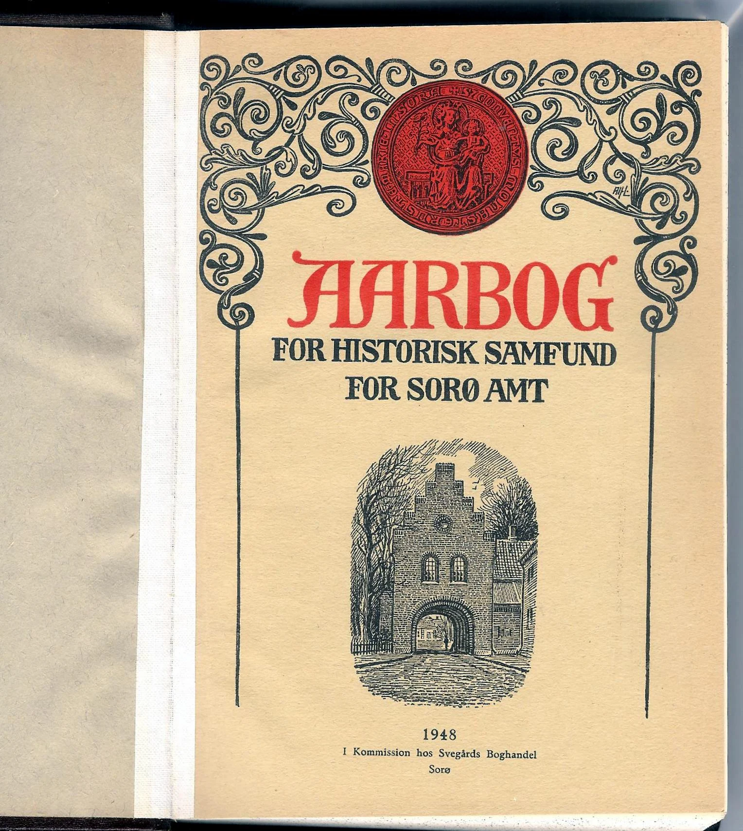 Aarbog for historisk samfund for Sorø amt 1948 + 1950 + 1951 + 1952 + 1953