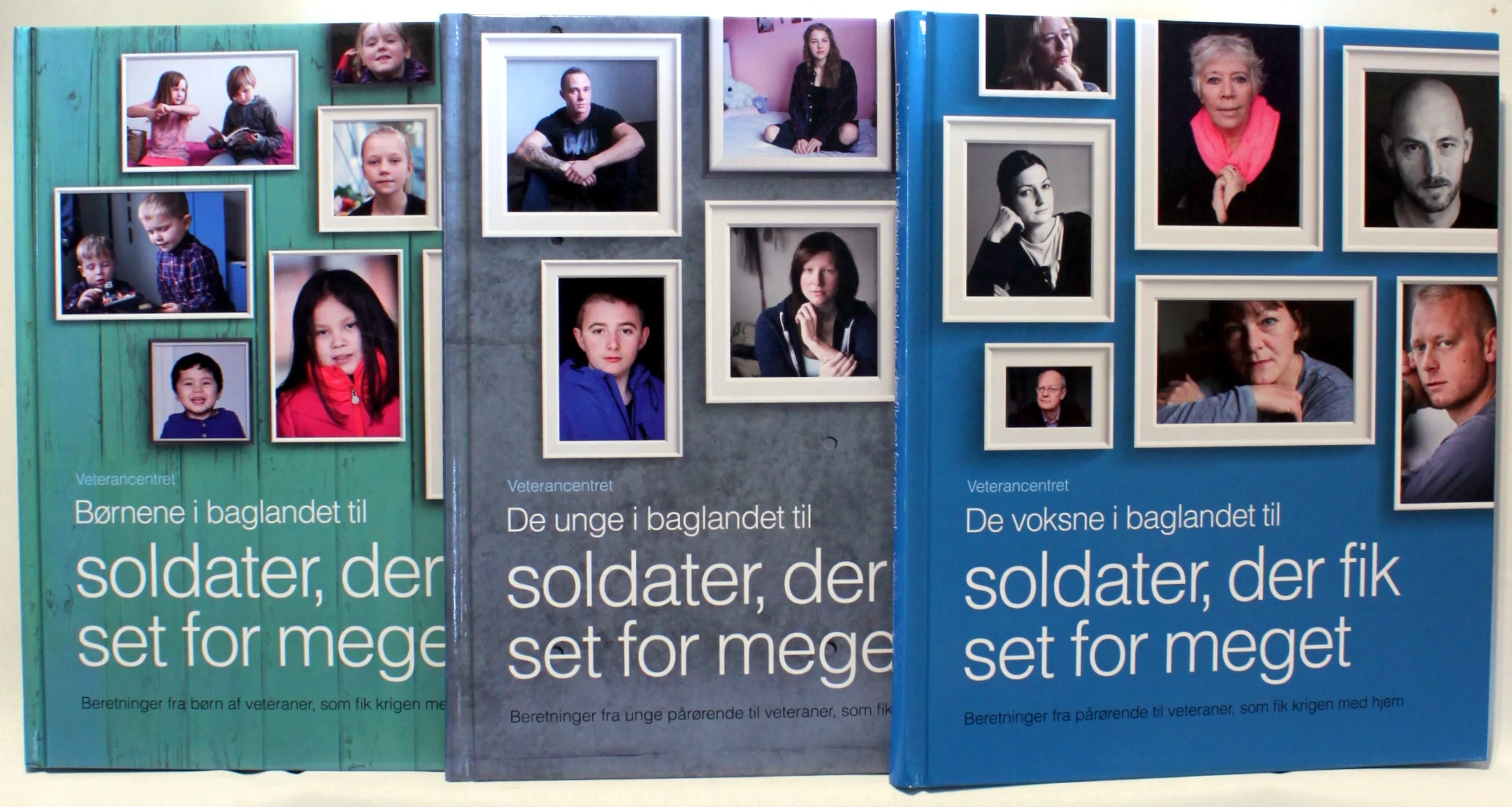 De voksne i baglandet til soldater, der fik set for meget. De unge i baglandet til soldater, der fik set for meget. Børnene i baglandet til soldater, der fik set for meget