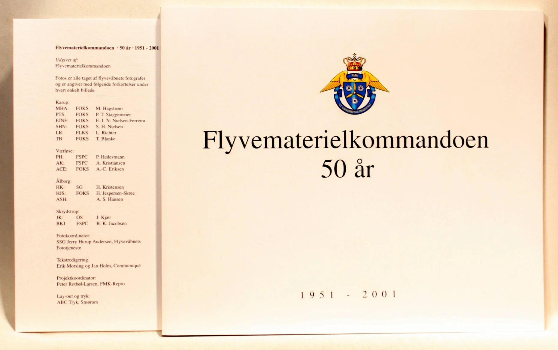 Flyvematerielkommandoen 50 år. 1951-2001