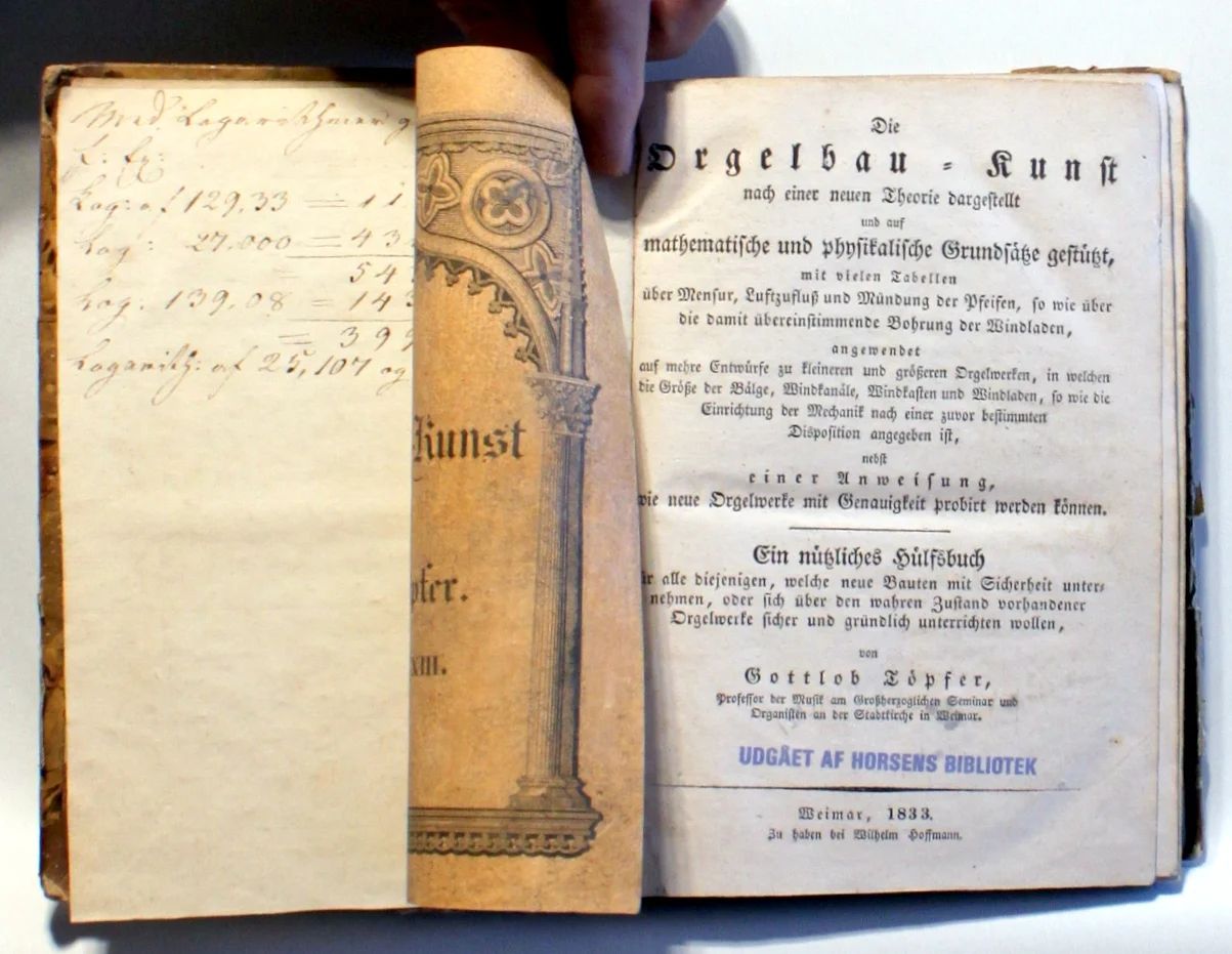 Die Orgelbau-Kunst nach einer neuen Theorie dargestellt und auf mathematische und physikalische Grundsätze gestützt