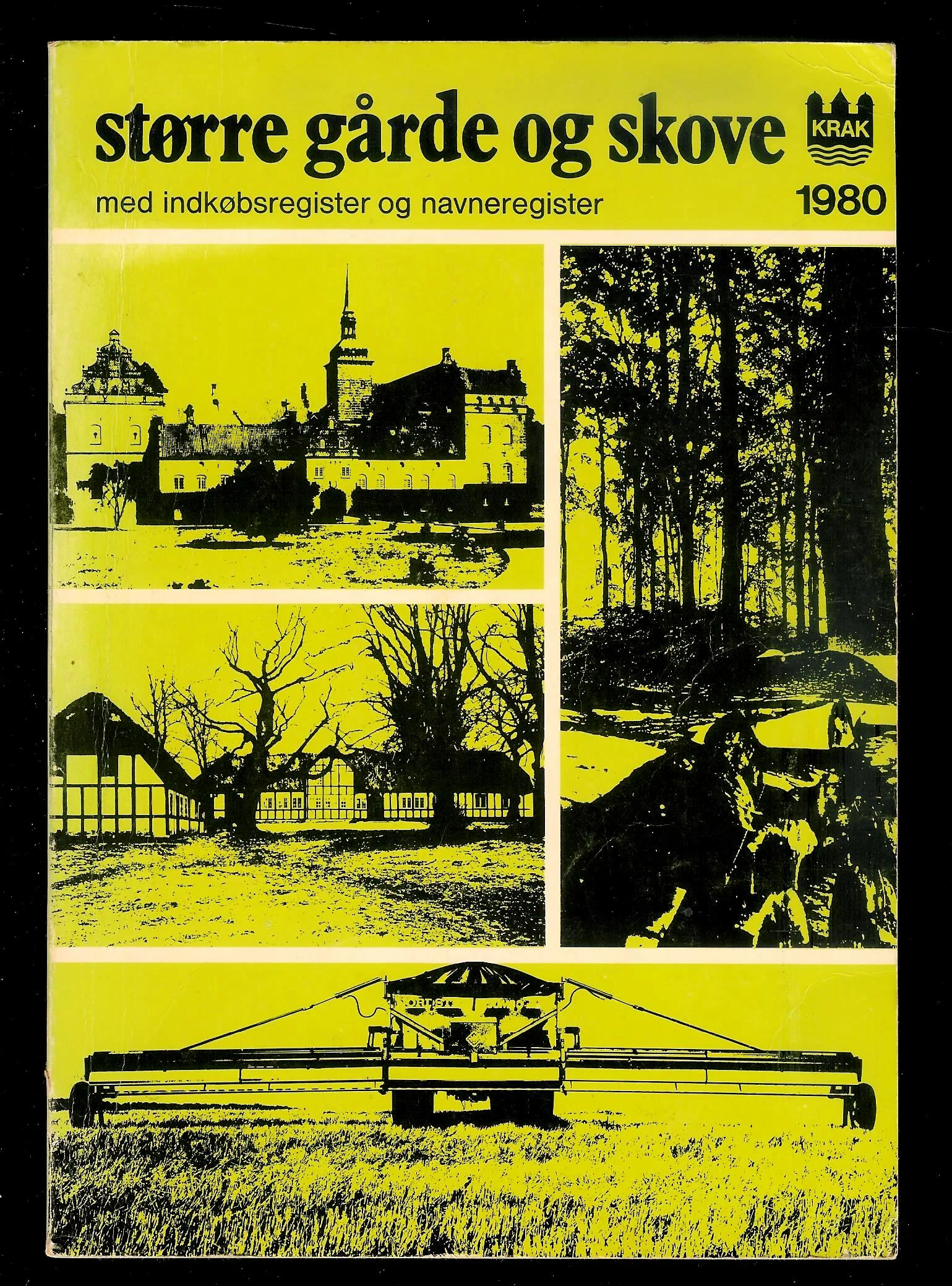 Større gårde og skove med indkøbsregister og navneregister 1980