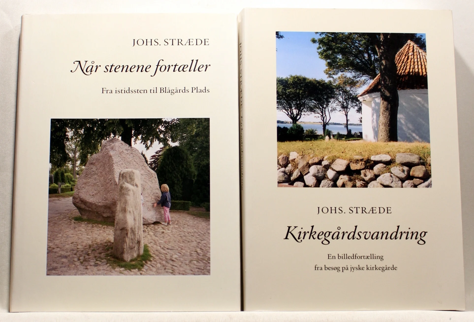 Når stenene fortæller. Fra istidssten til Blågårds Plads. Kirkegårdsvandring. En billedfortælling fra besøg på jyske kirkegårde. 2 stk.