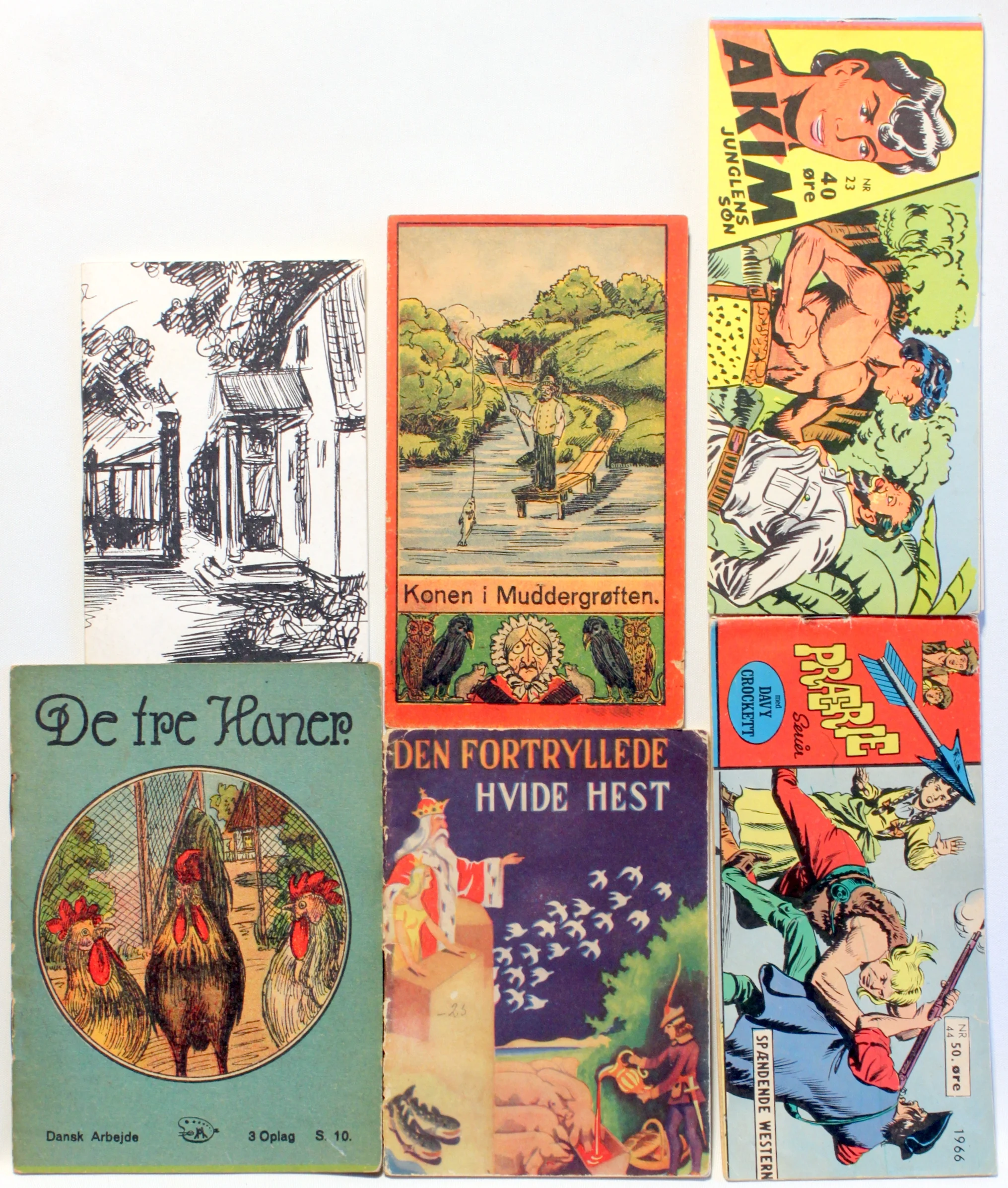 De tre haner. Den fortryllede hvide hest. Konen i muddergrøften. m.fl.