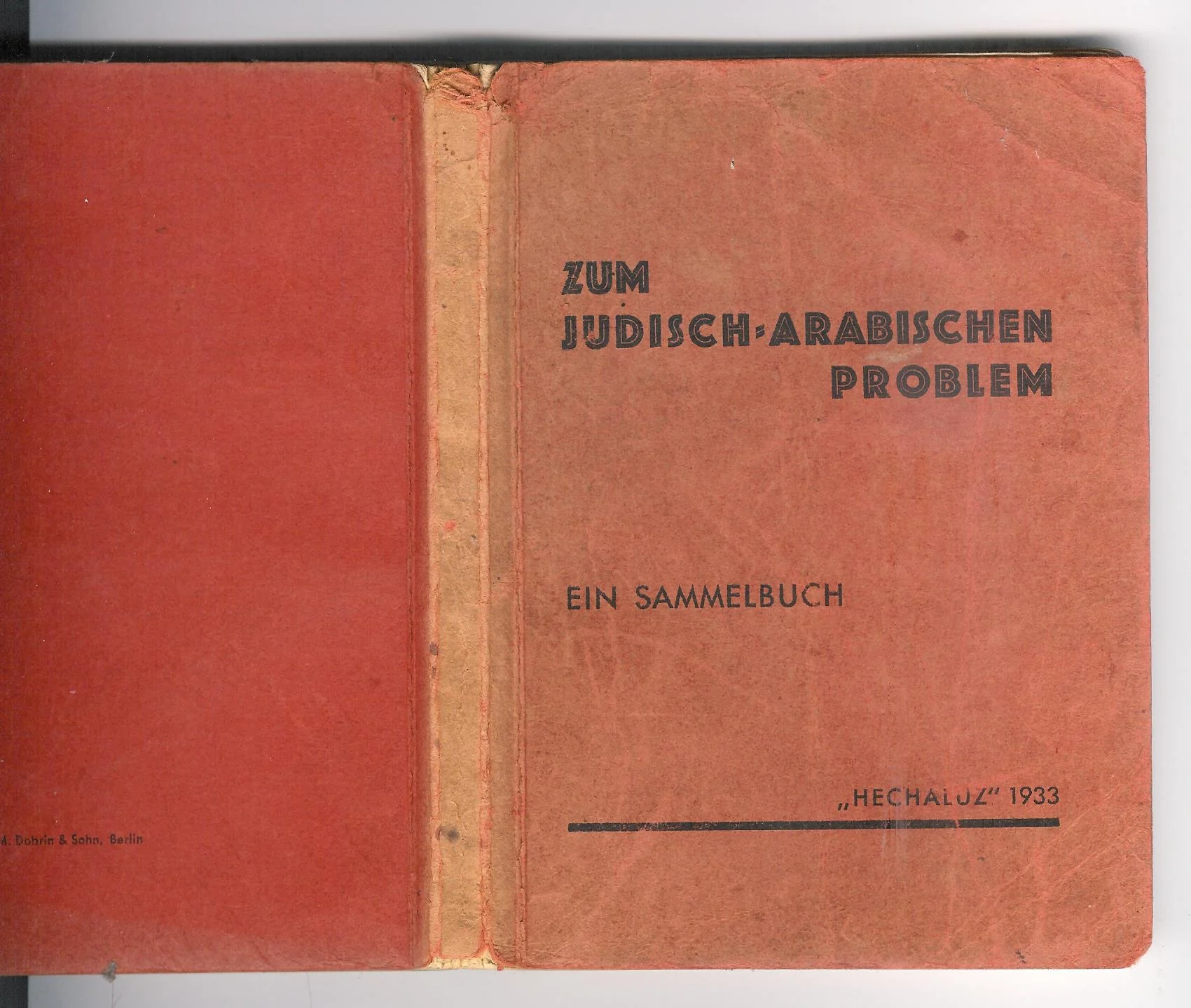 Zum Jüdisch-Arabischen Problem. Ein Sammelbuch