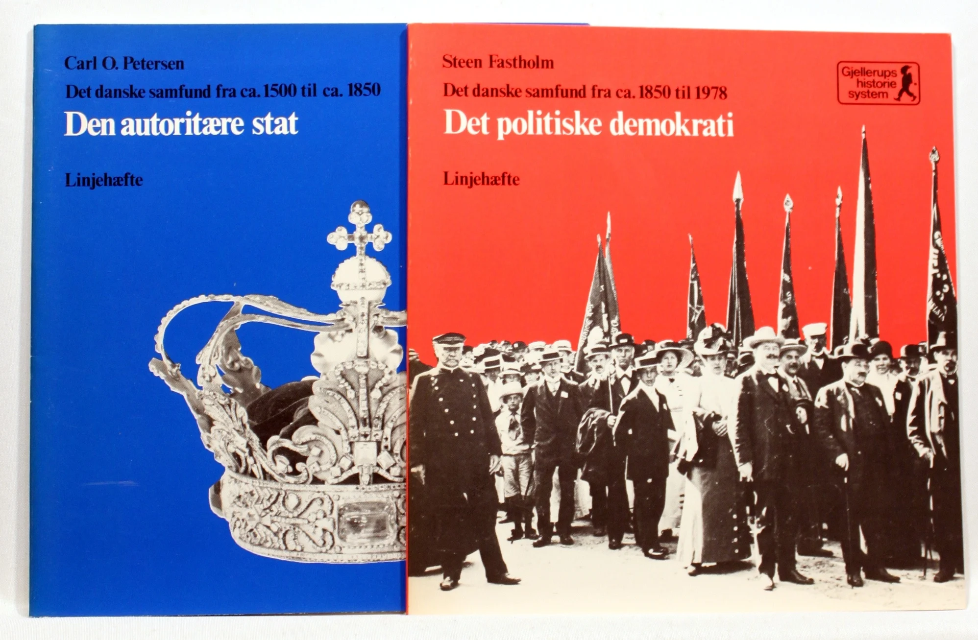 Den autoritære stat. Det danske samfund fra ca. 1500 til ca. 1850. Det politiske demokrati. Det danske samfund fra ca. 1850 til ca. 1978