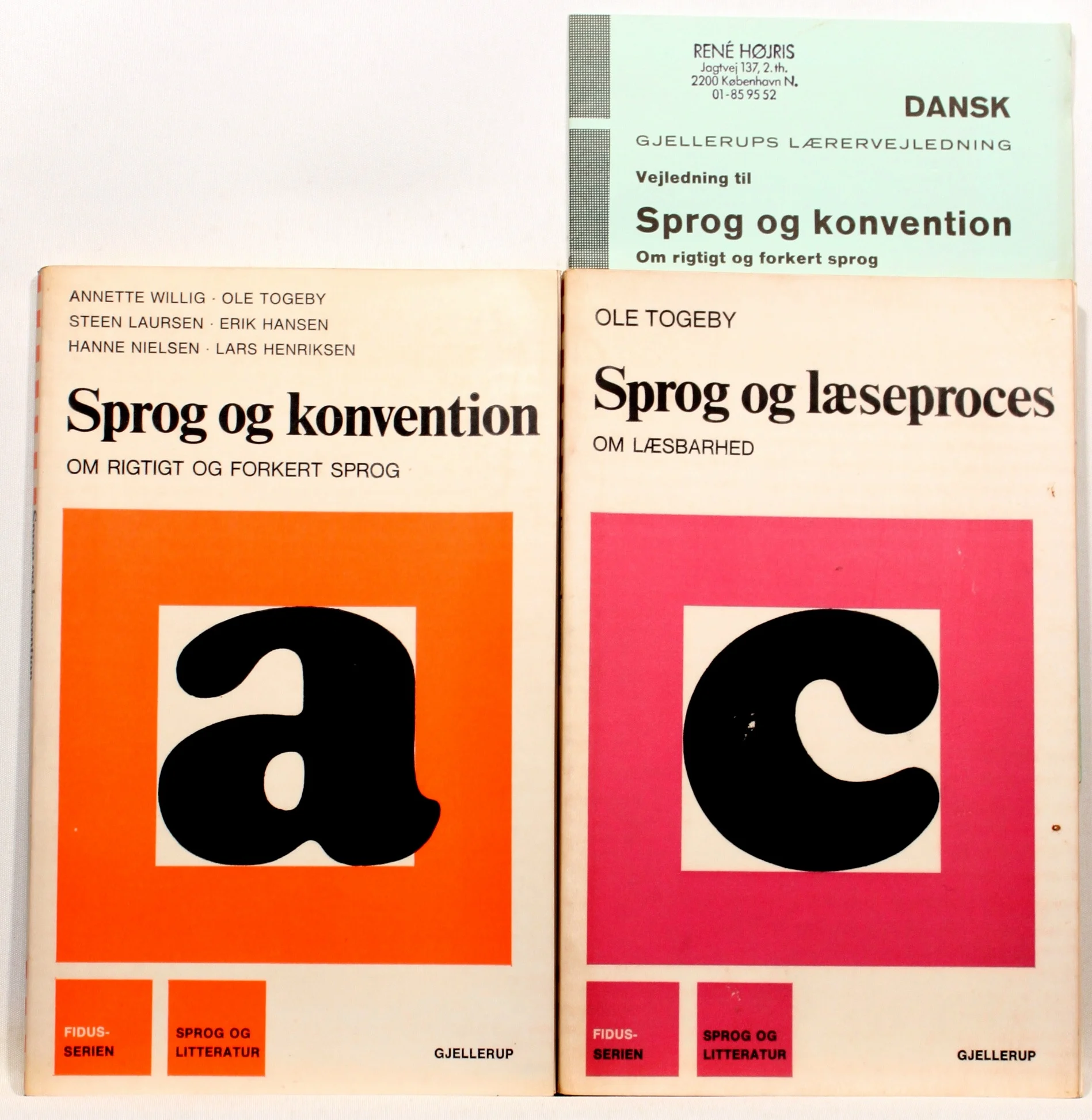 Sprog og konvention. Sprog og læseproces