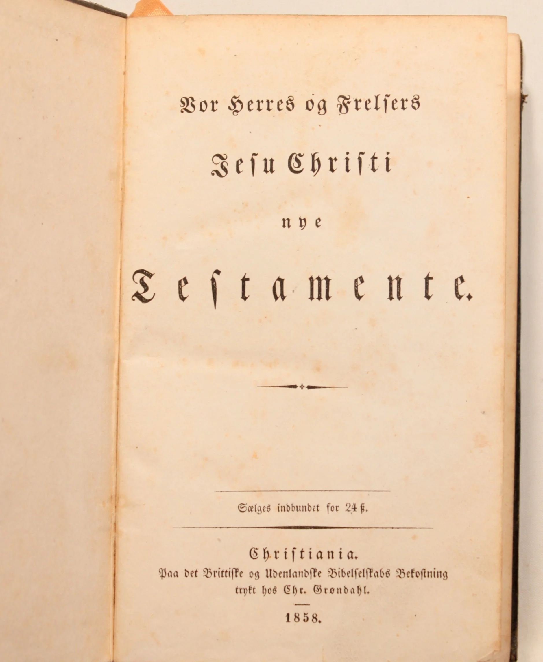 Vor Herres og Frelsers Jesu Christi Nye Testamente