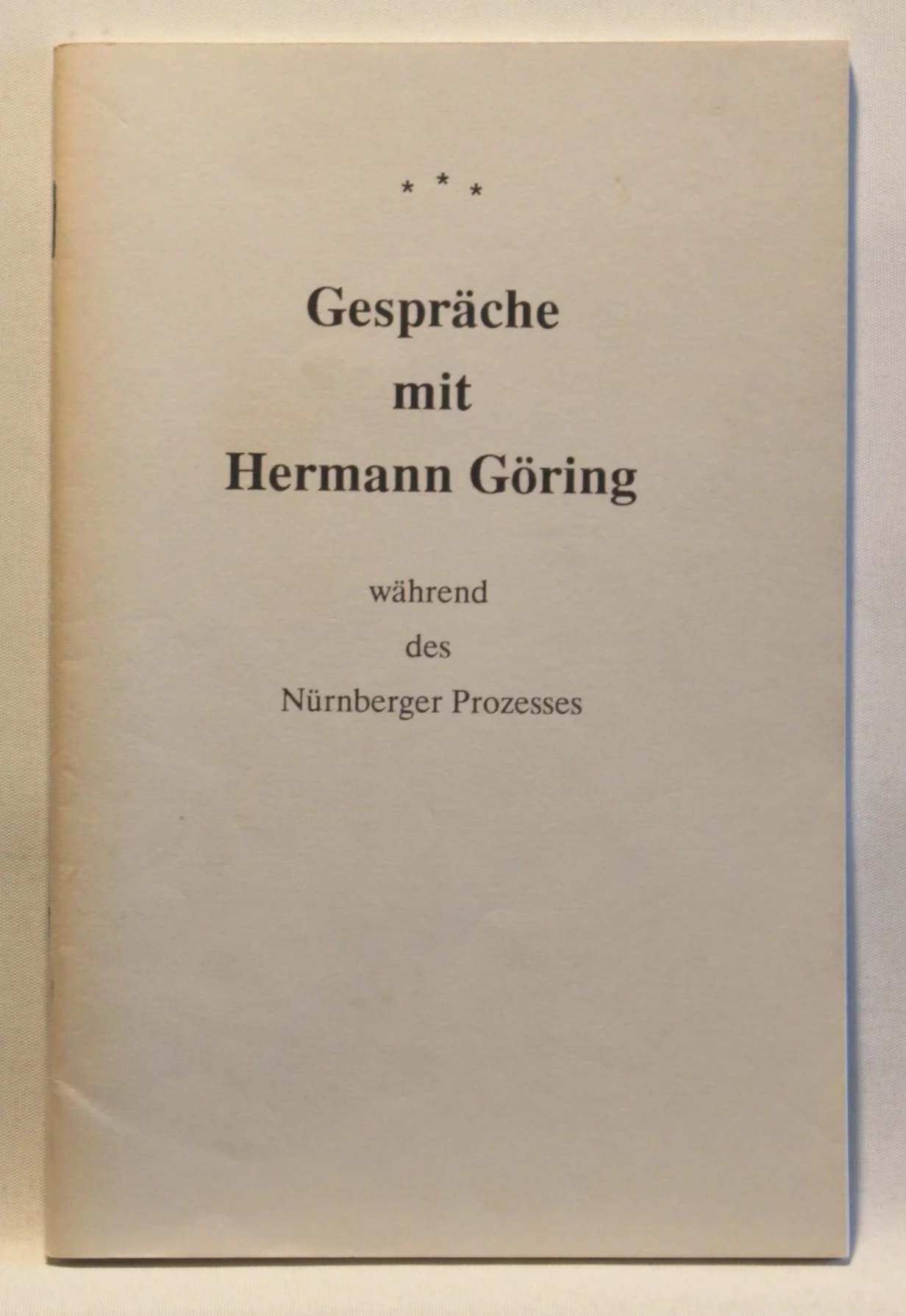 Gespräche mit Hermann Göring