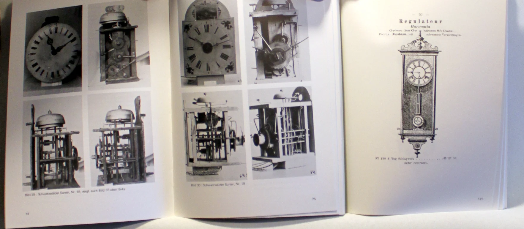 Grossuhren 1880. Holzuhren